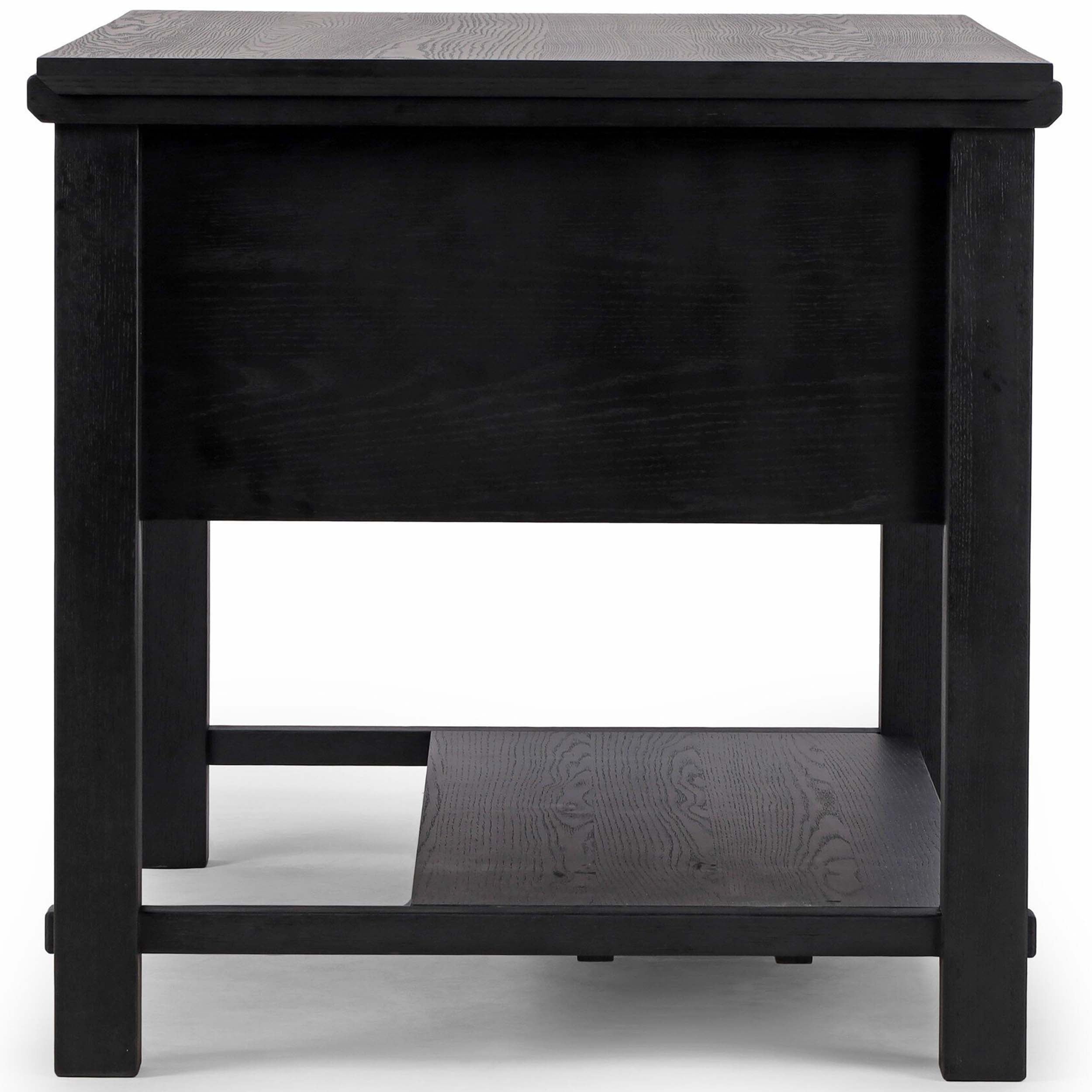 Gardendale Small Kitchen Island, Stained Black Oak Veneer