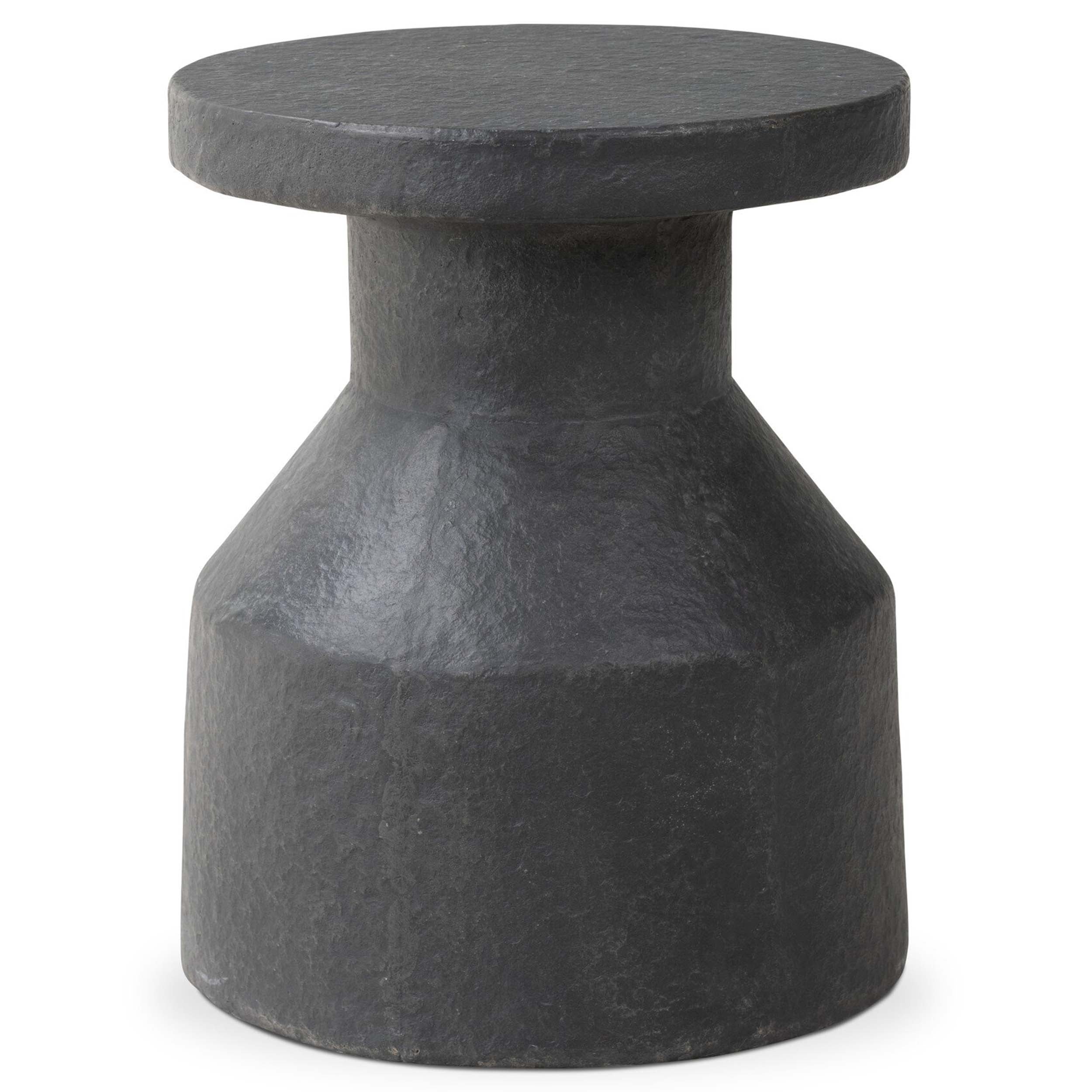 Odeon End Table, Distressed Graphite Concrete
