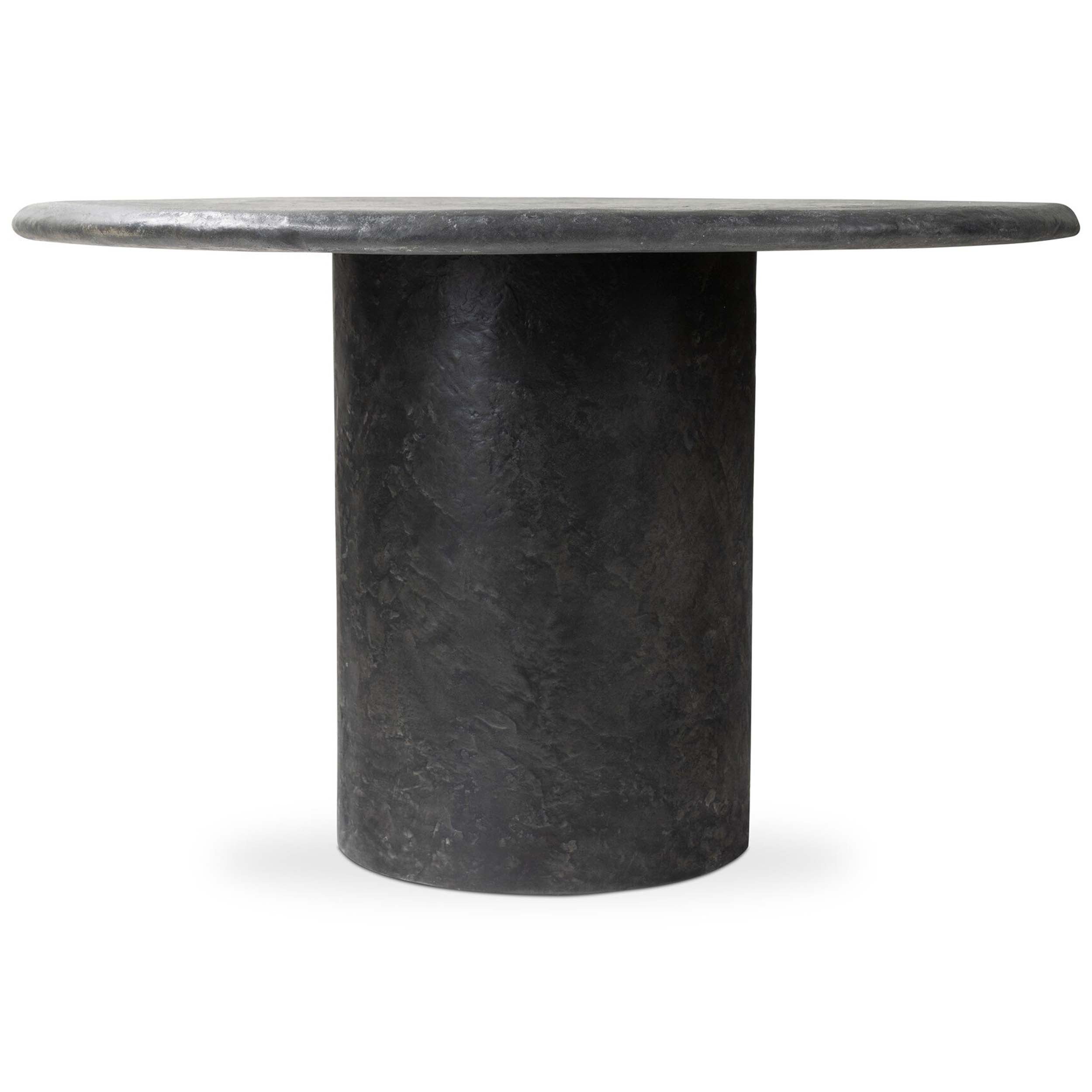 Bonnie Dining Table, Textured Black Concrete