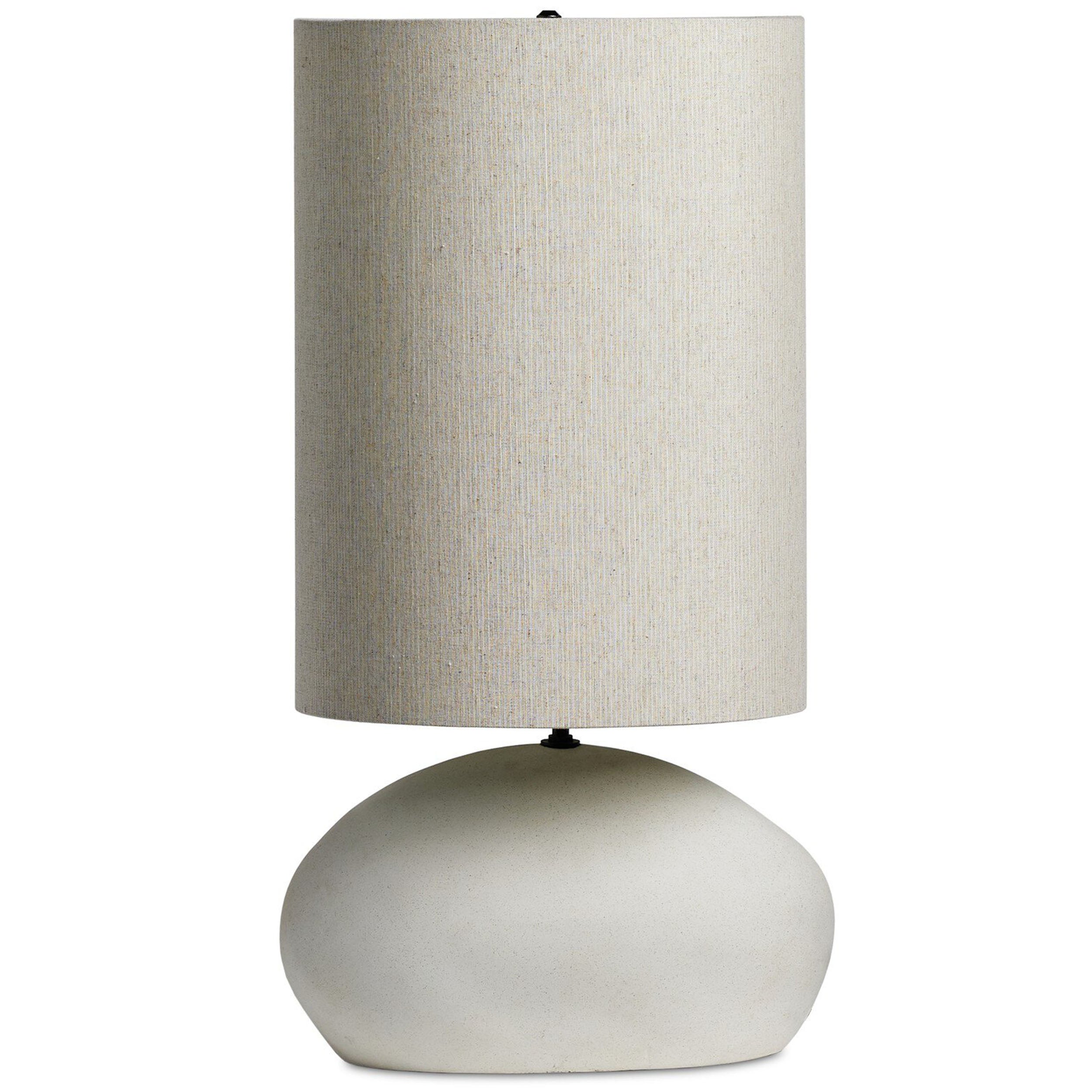 Allura Table Lamp, White Speckled Ceramic