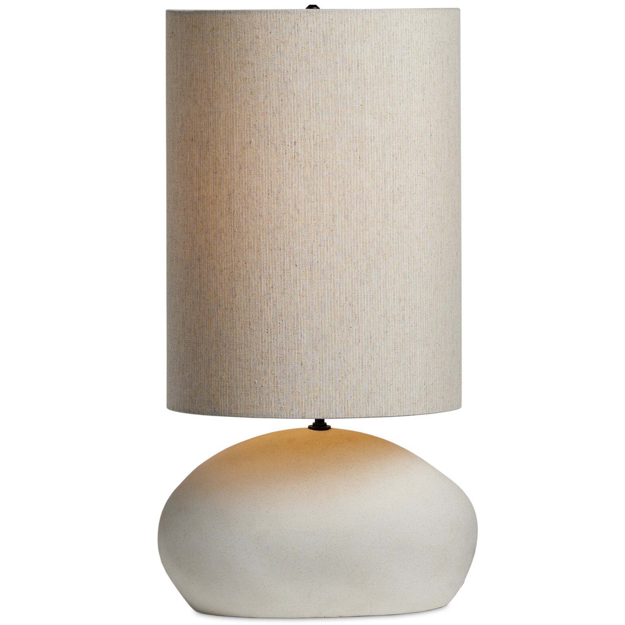 Allura Table Lamp, White Speckled Ceramic