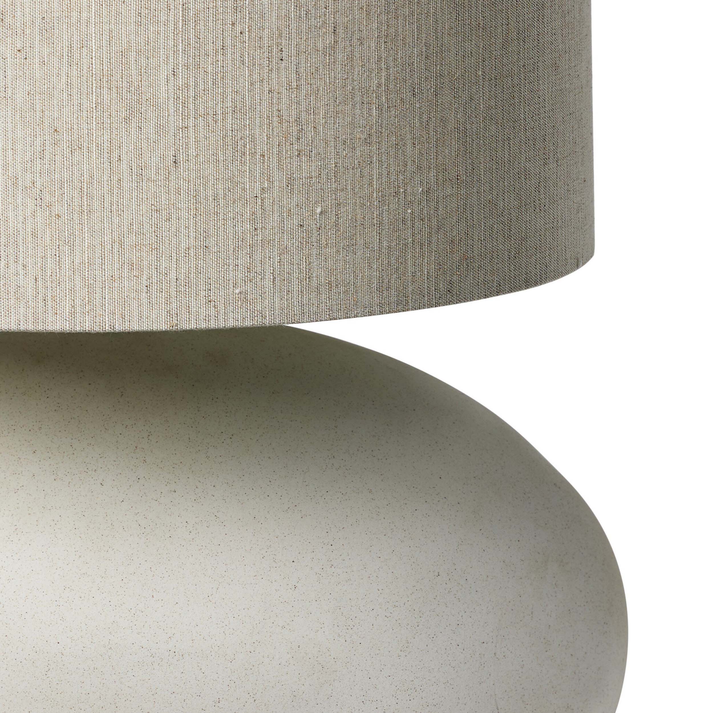 Allura Table Lamp, White Speckled Ceramic