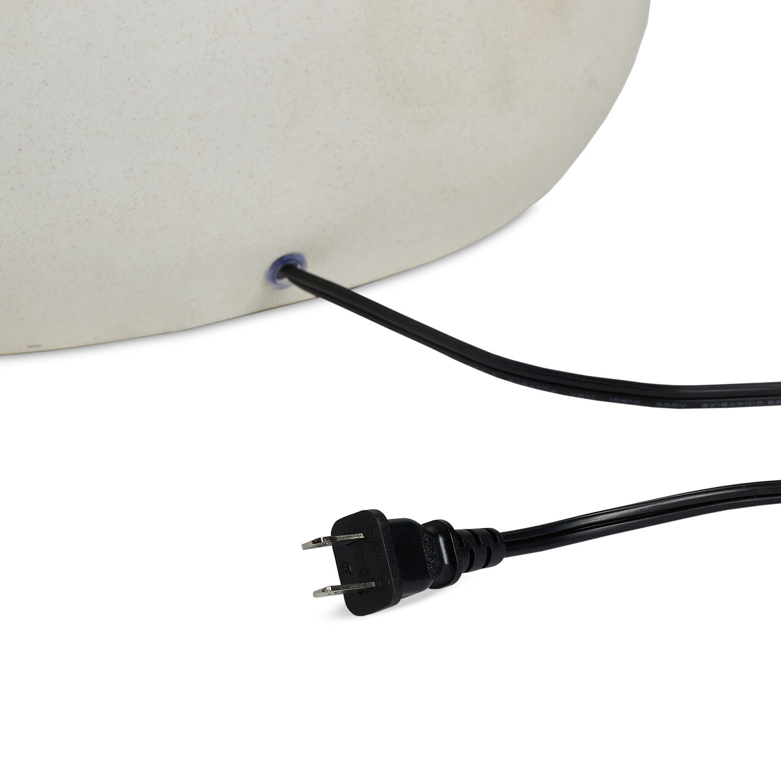 Allura Table Lamp, White Speckled Ceramic