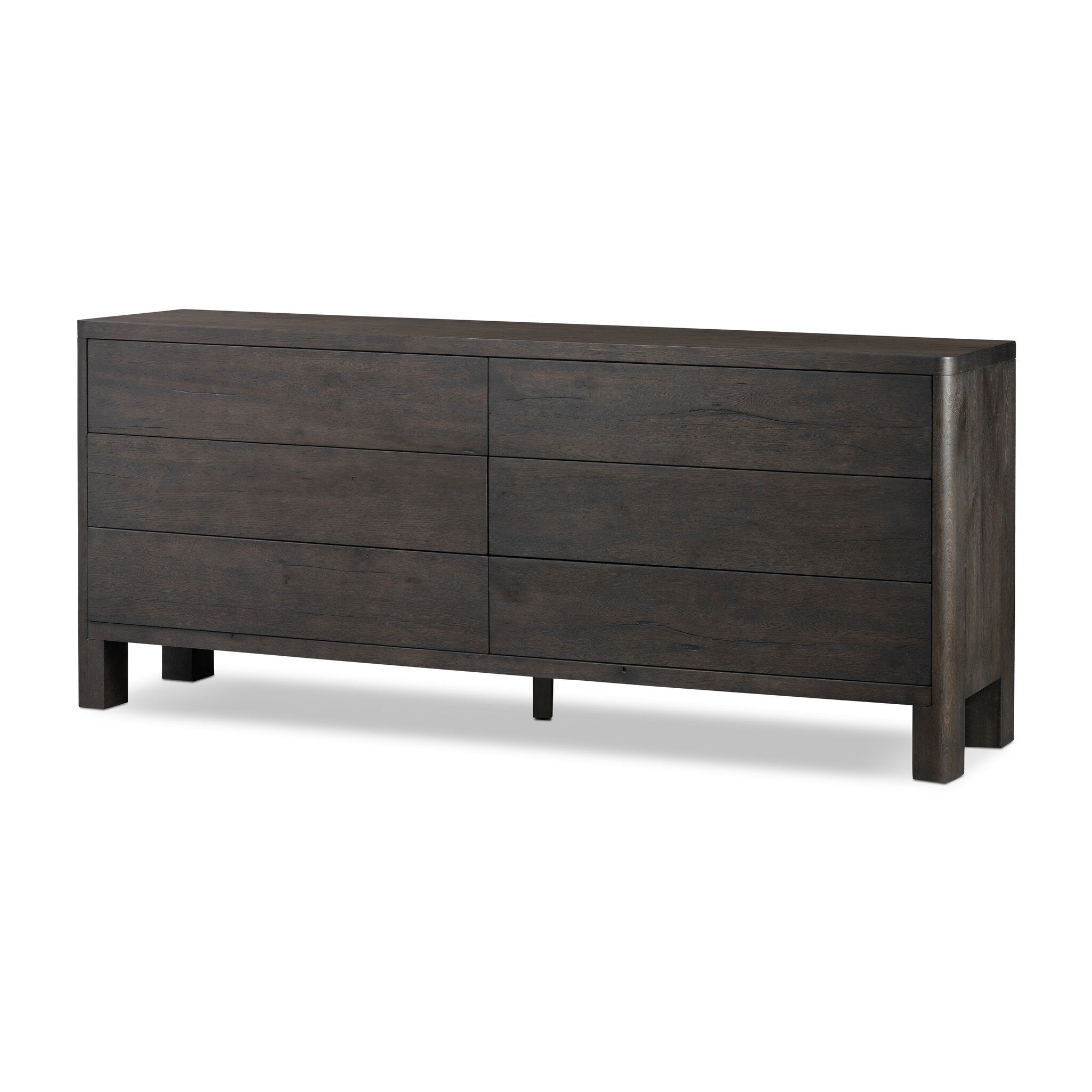 Noeline 6-Drawer Dresser, Smoked Black Oak Veneer
