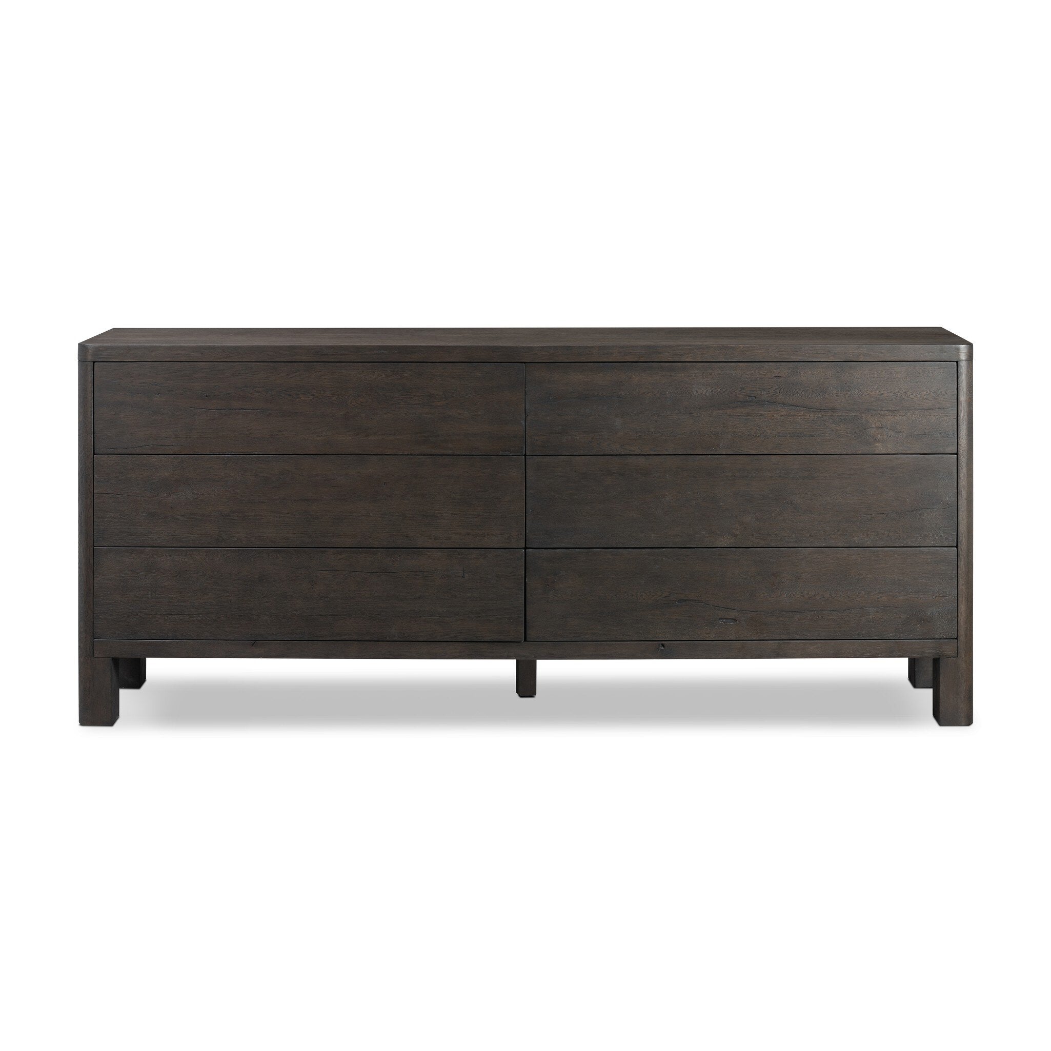 Noeline 6-Drawer Dresser, Smoked Black Oak Veneer