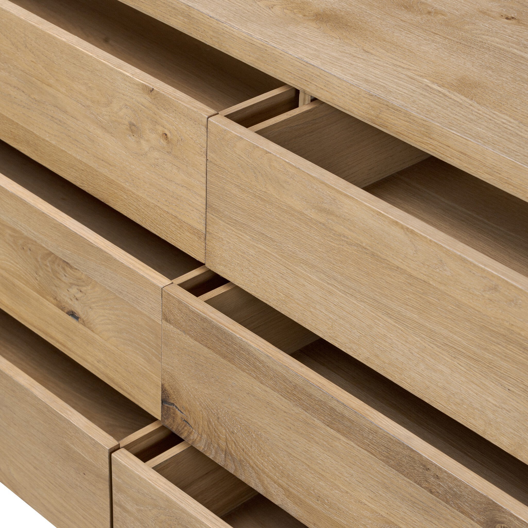 Noeline 6-Drawer Dresser, Resawn Worn Oak