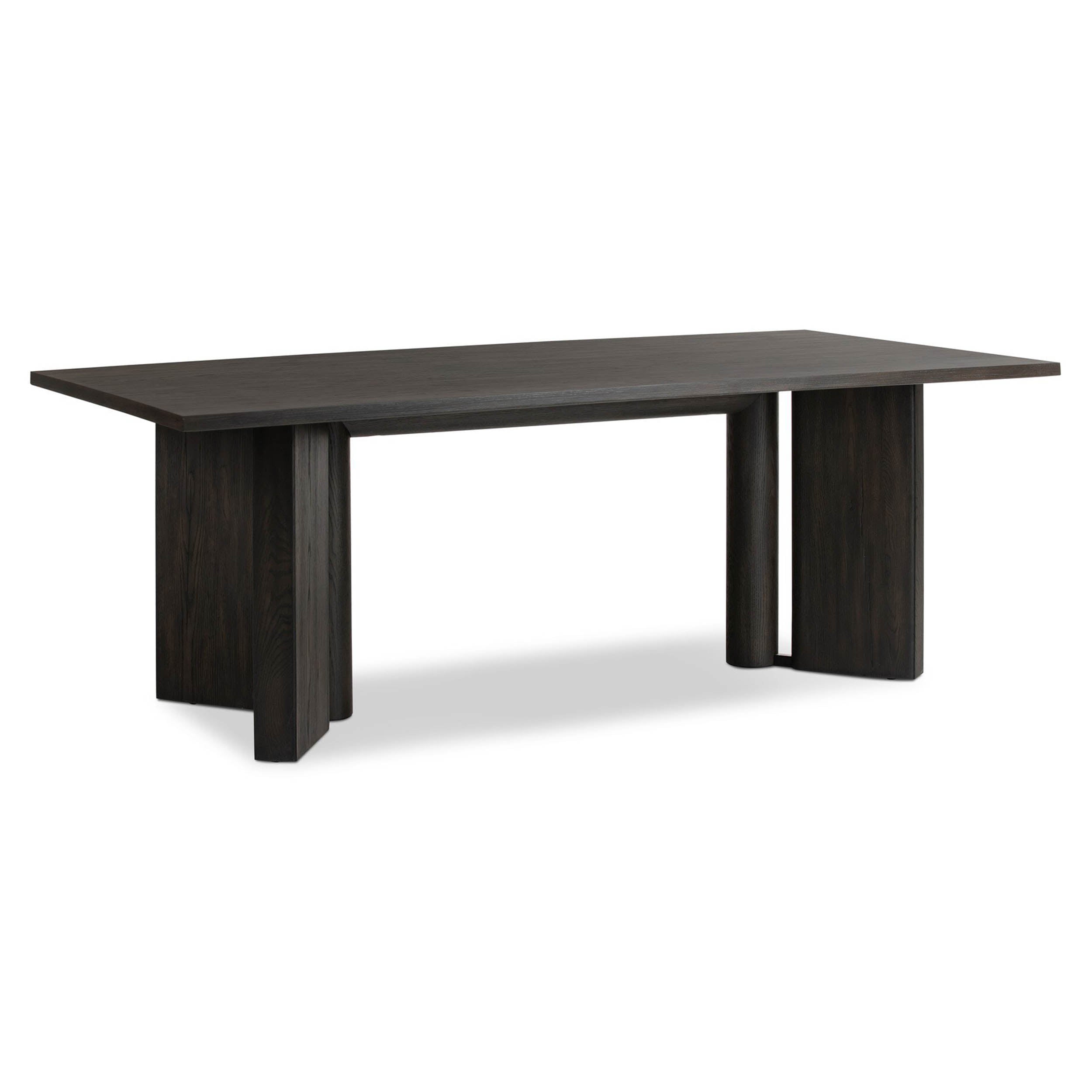 Huxley Dining Table, Smoked Black Veneer