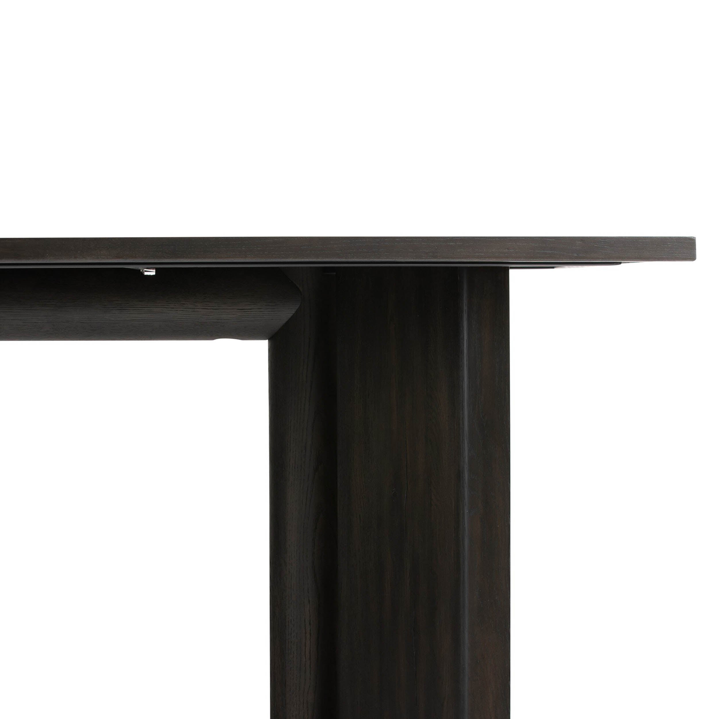 Huxley Dining Table, Smoked Black Veneer