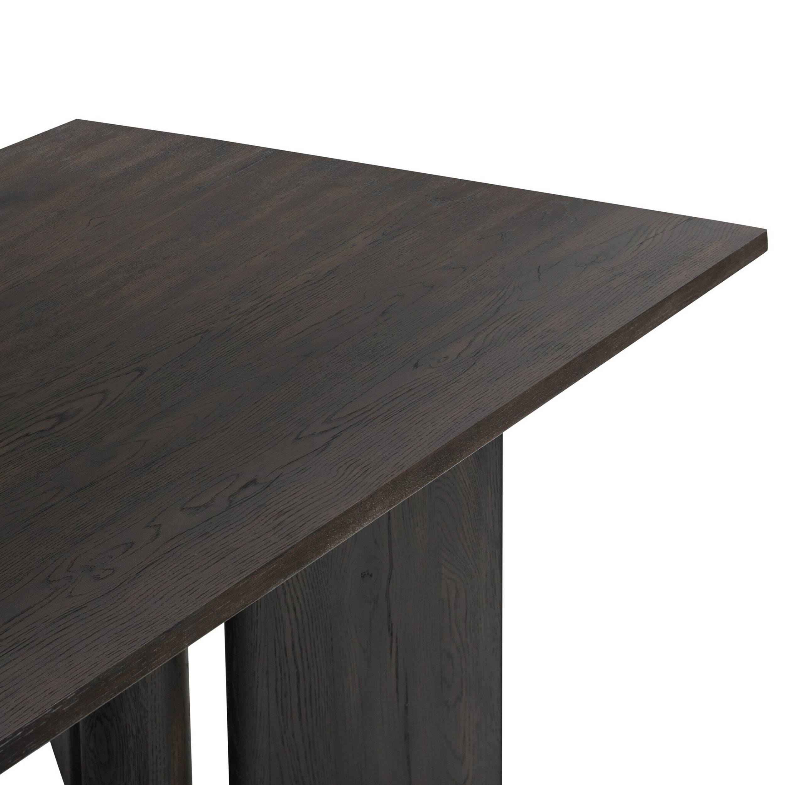 Huxley Dining Table, Smoked Black Veneer