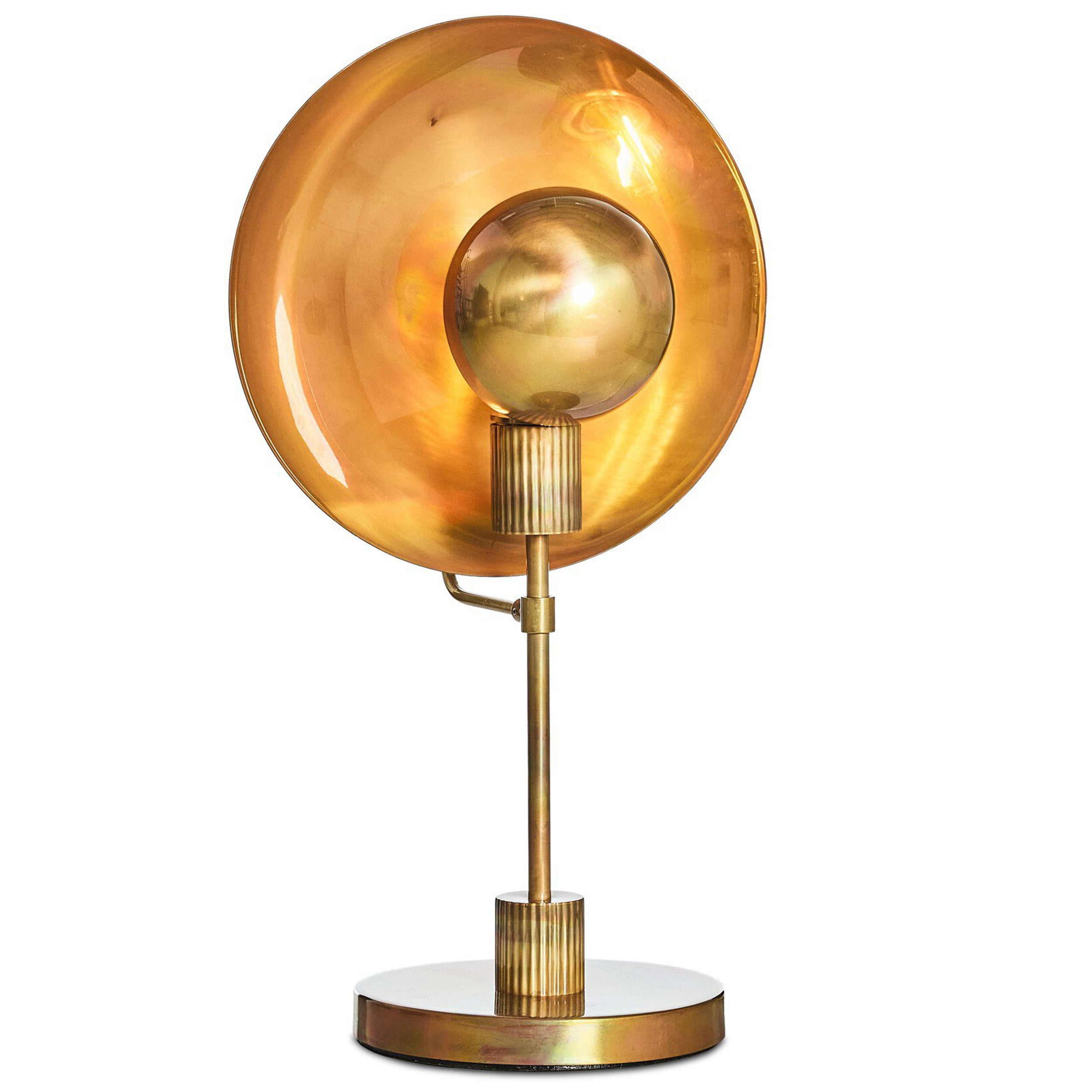 Lund Table Lamp, Burnt Brass