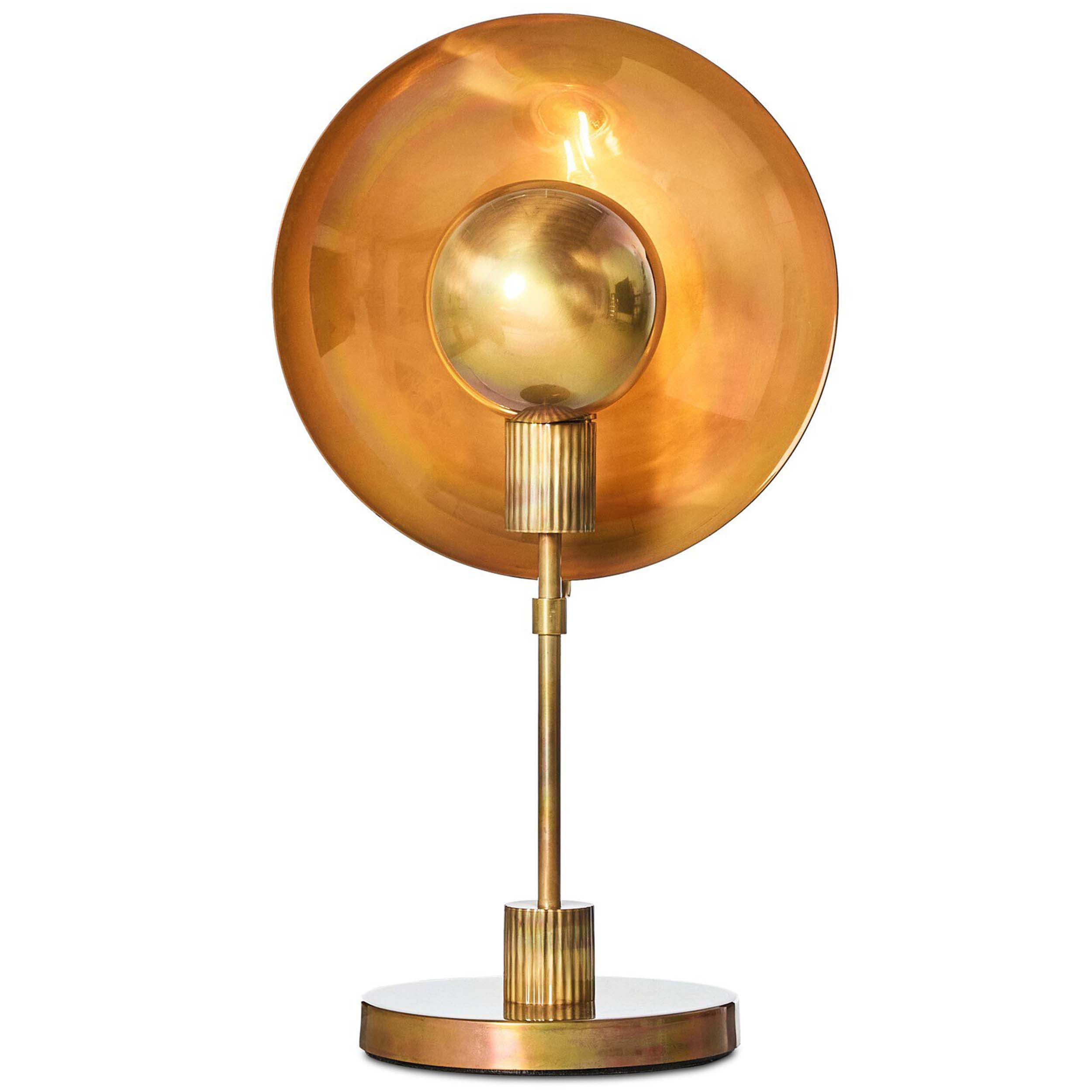 Lund Table Lamp, Burnt Brass