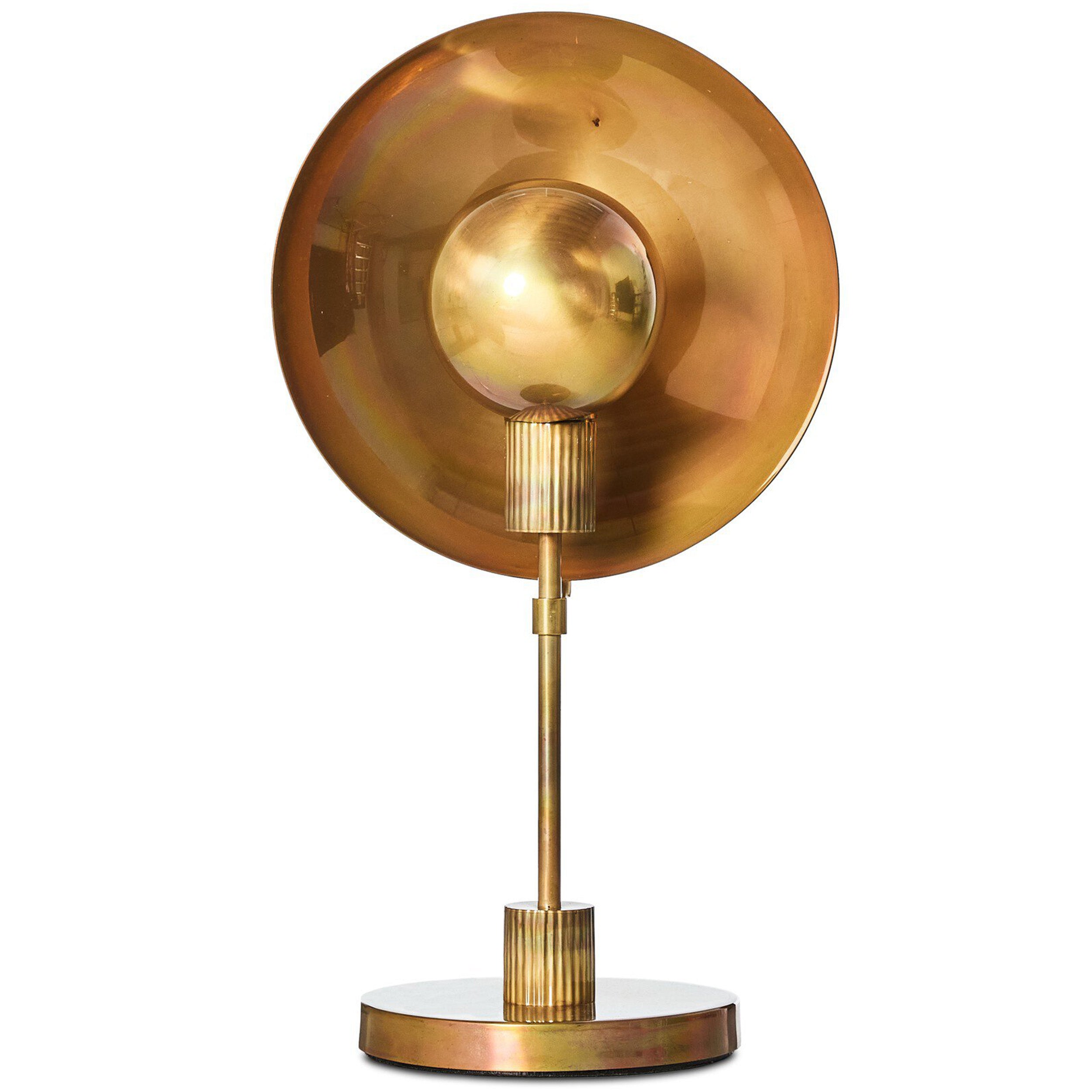 Lund Table Lamp, Burnt Brass