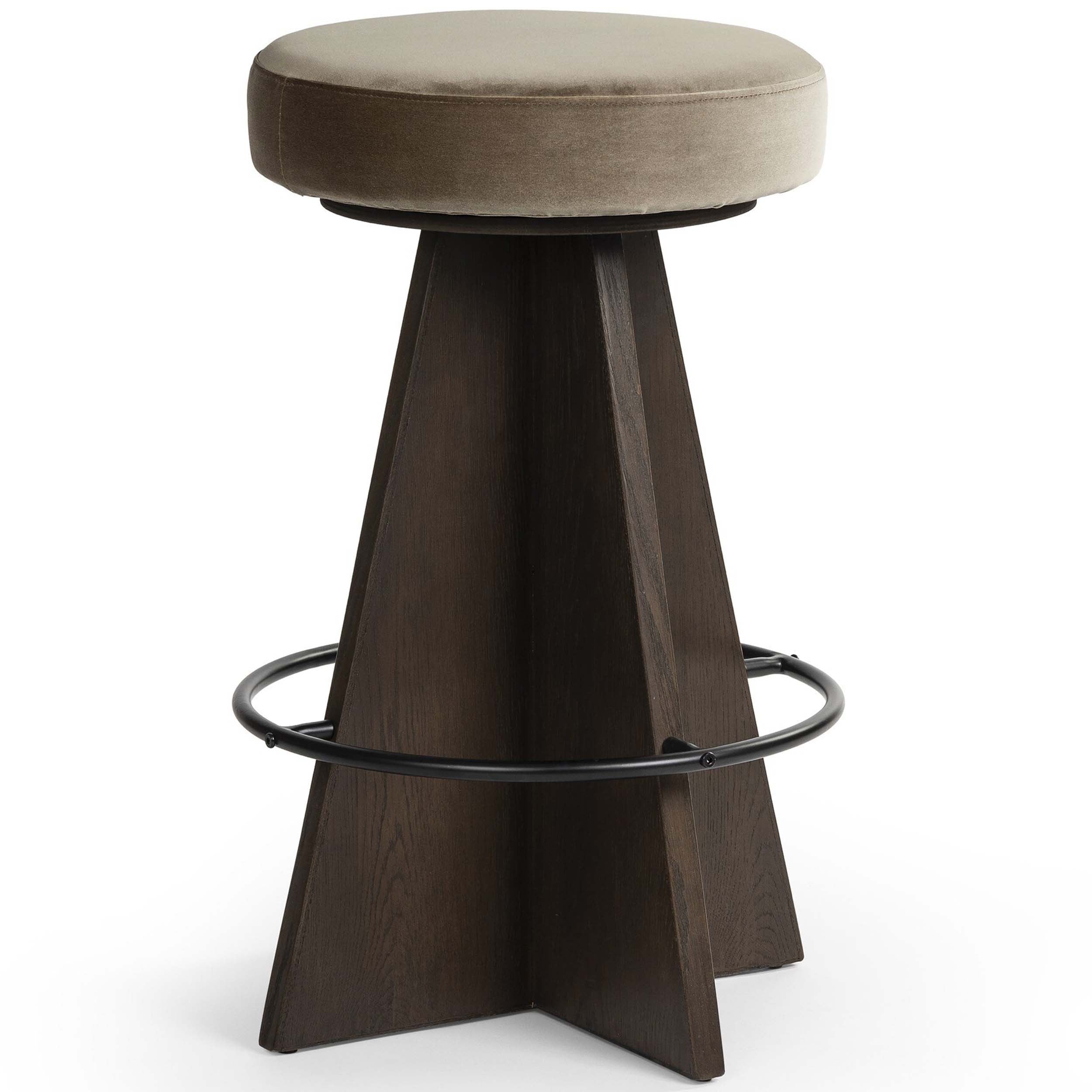 Damon Swivel Bar + Counter Stool, Sapphire Khaki