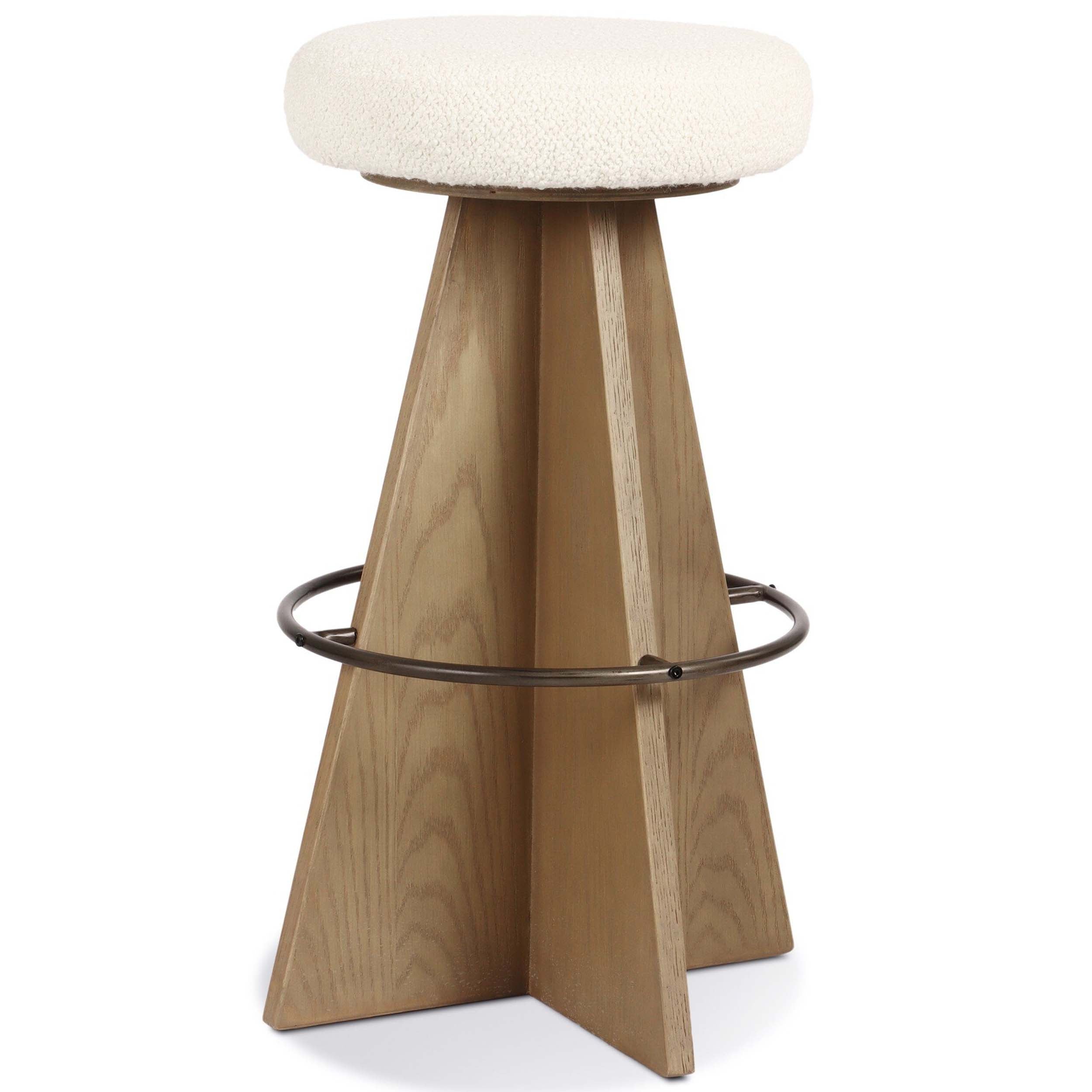 Damon Swivel Bar + Counter Stool, Durham Cream