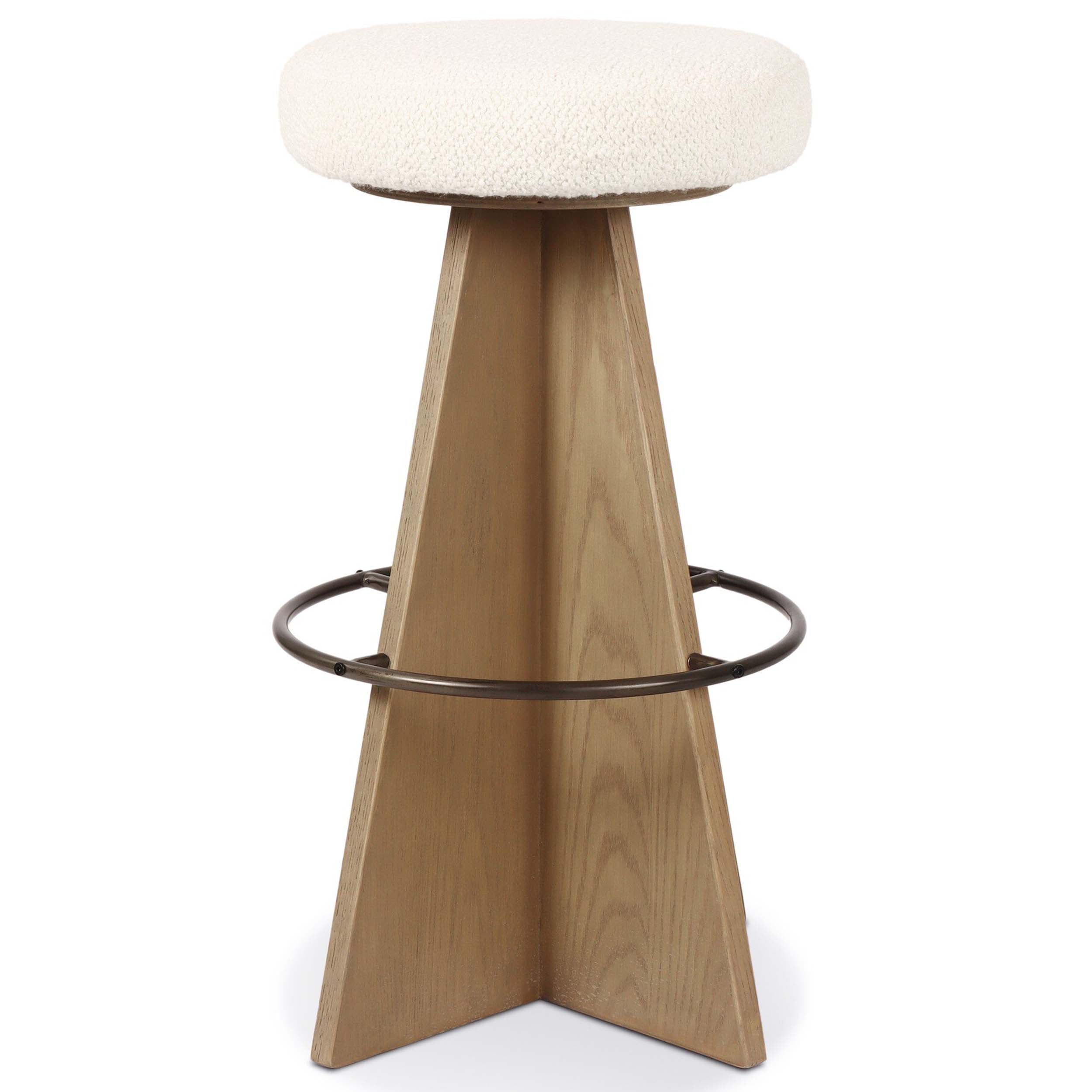 Damon Swivel Bar + Counter Stool, Durham Cream