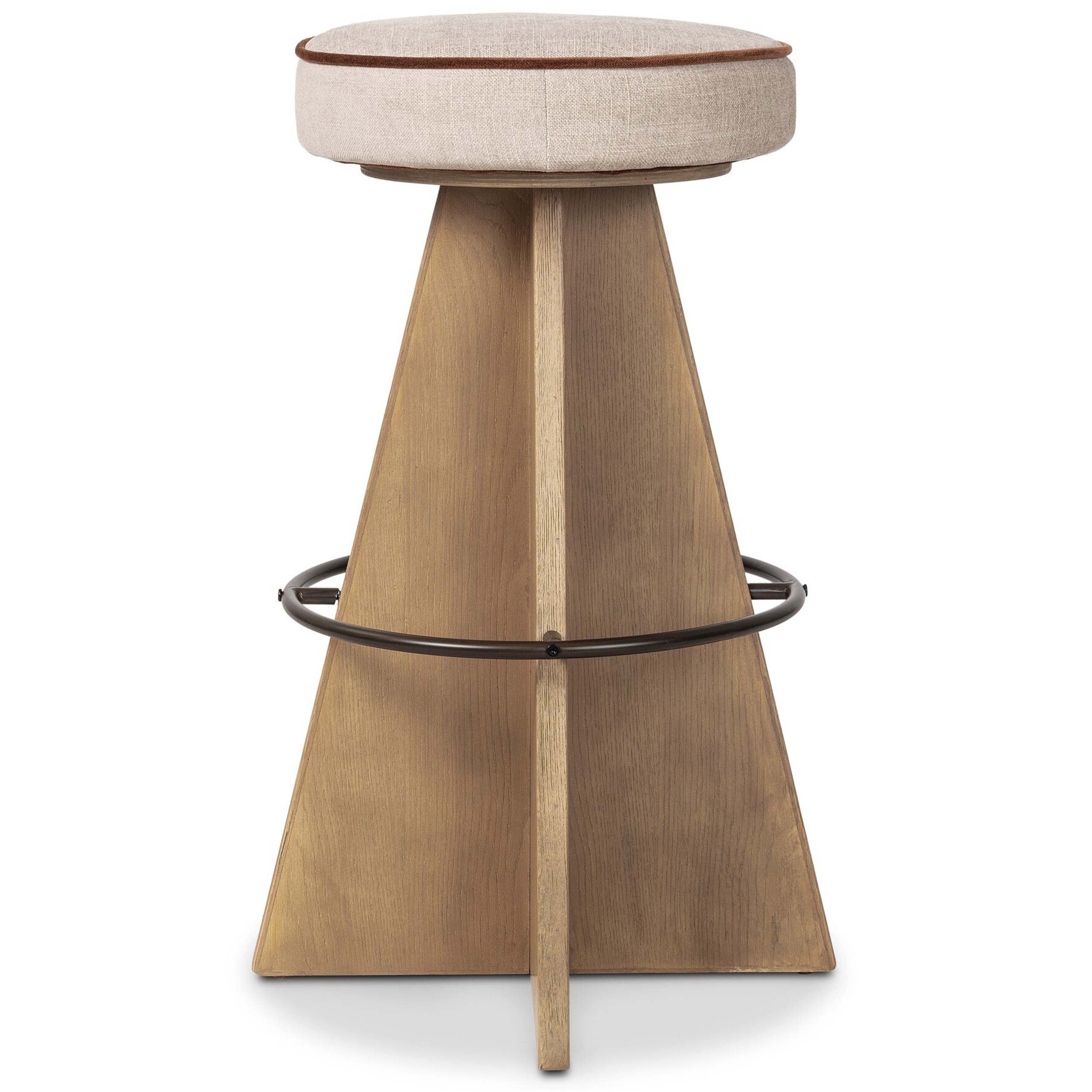Damon Swivel Bar + Counter Stool, Harbor Sand