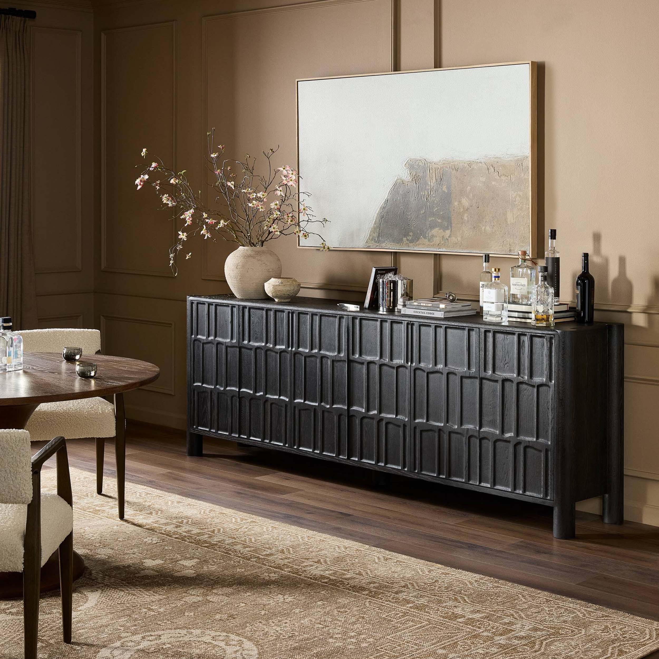 Ezri Sideboard, Black Oak