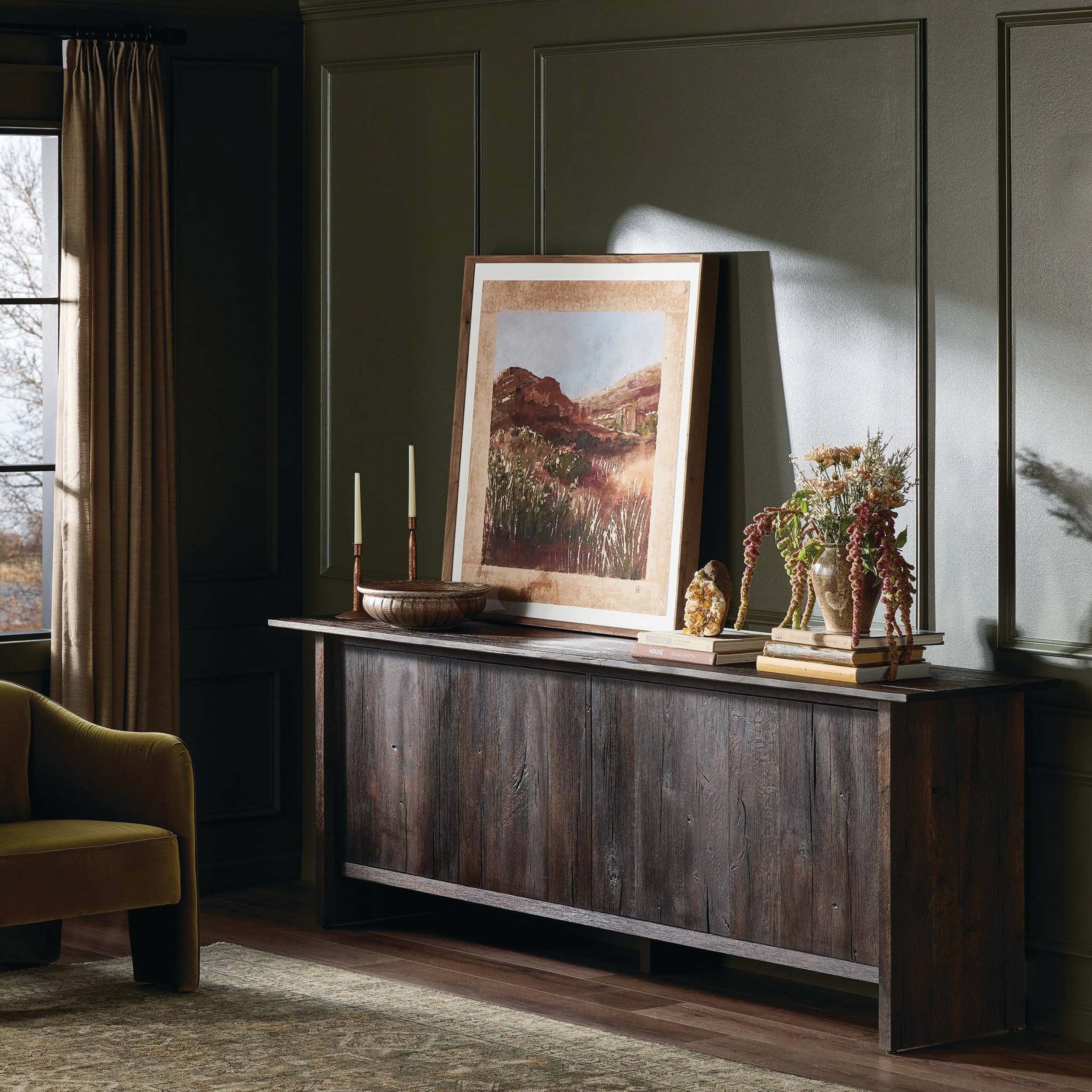 Irina Sideboard, Burnt Resawn Oak