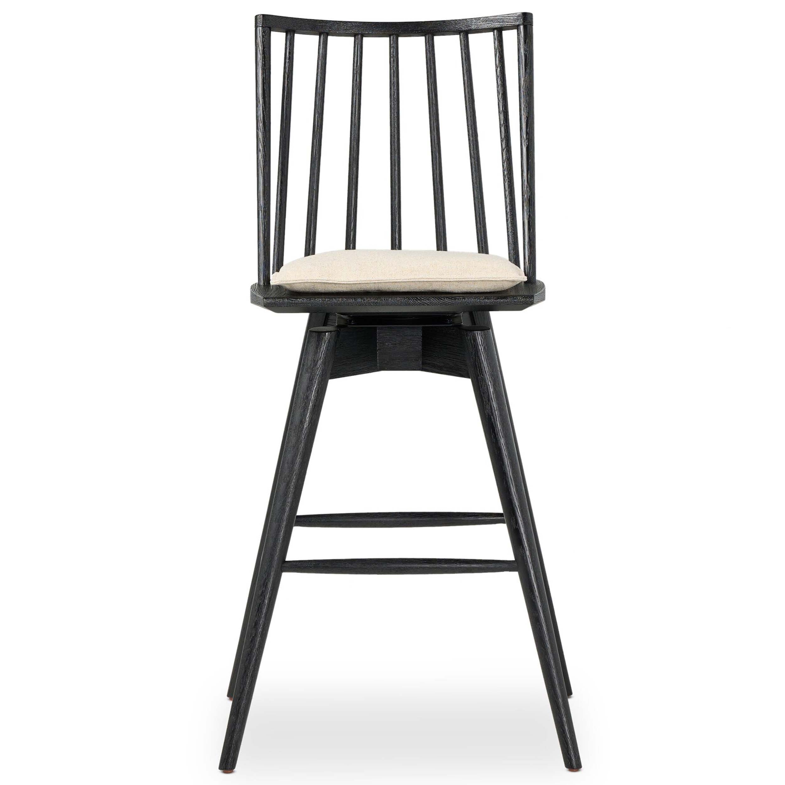 Lewis Swivel Bar + Counter Stool, Antwerp Natural