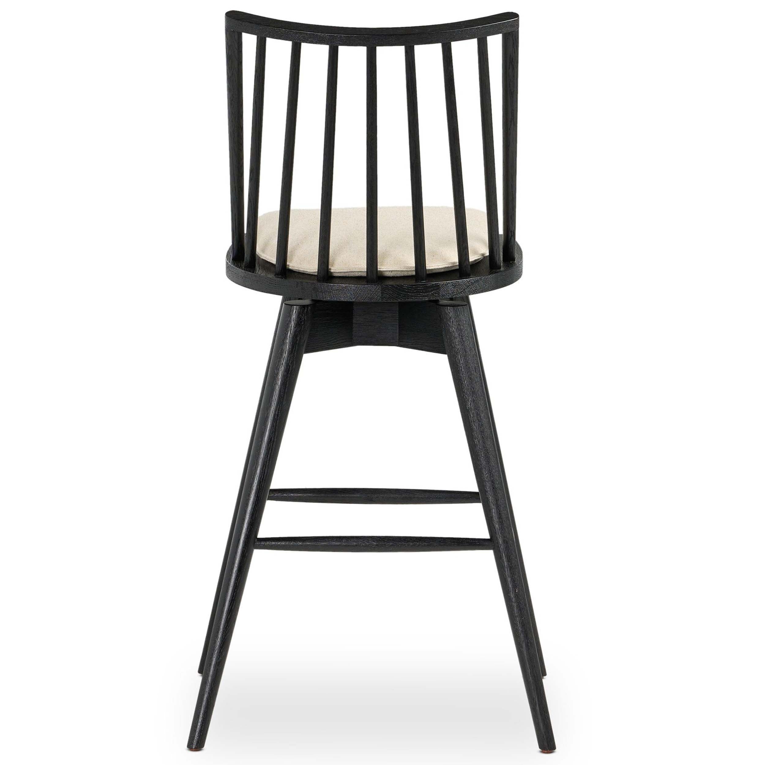 Lewis Swivel Bar + Counter Stool, Antwerp Natural