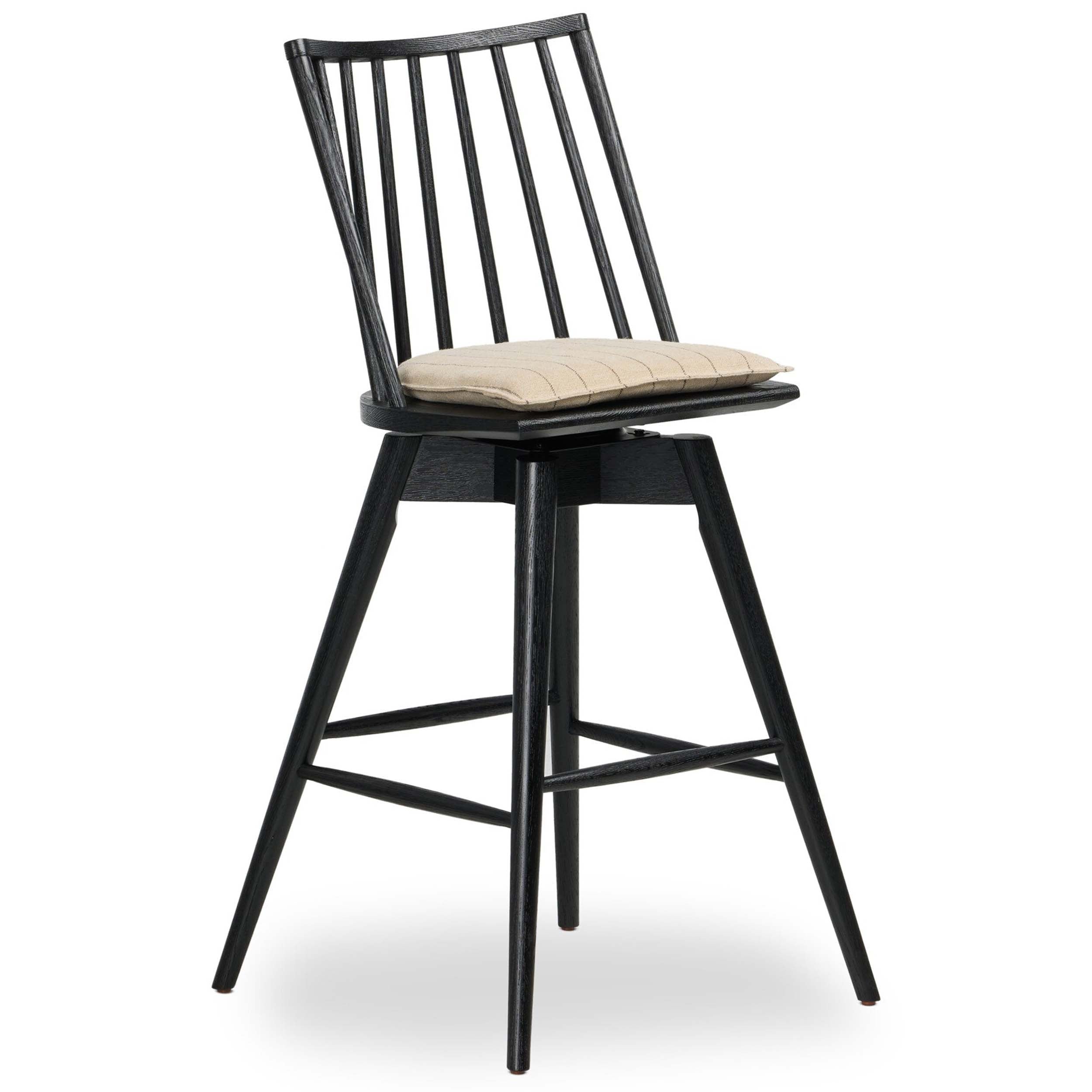Lewis Swivel Bar + Counter Stool, Lavon Flint