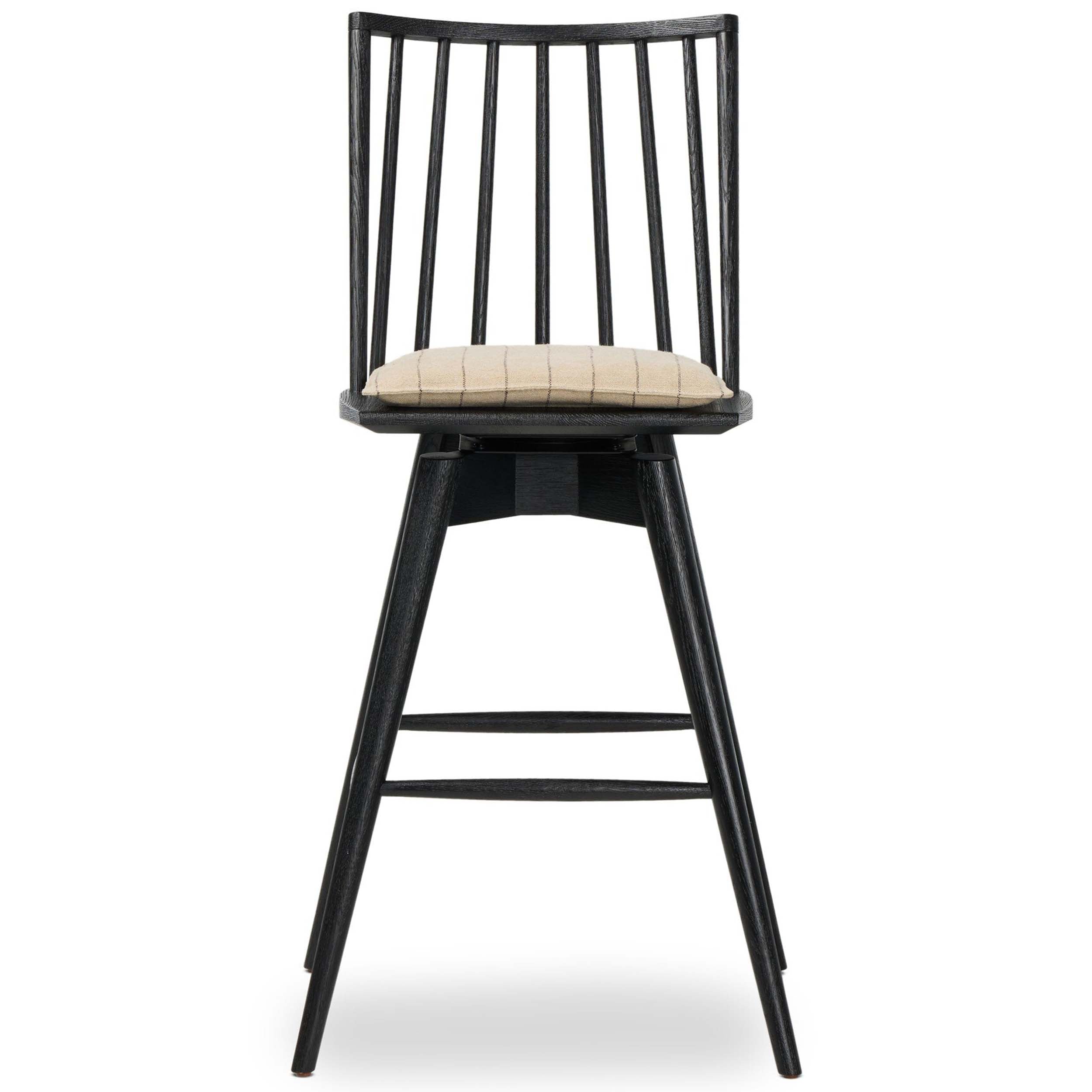 Lewis Swivel Bar + Counter Stool, Lavon Flint