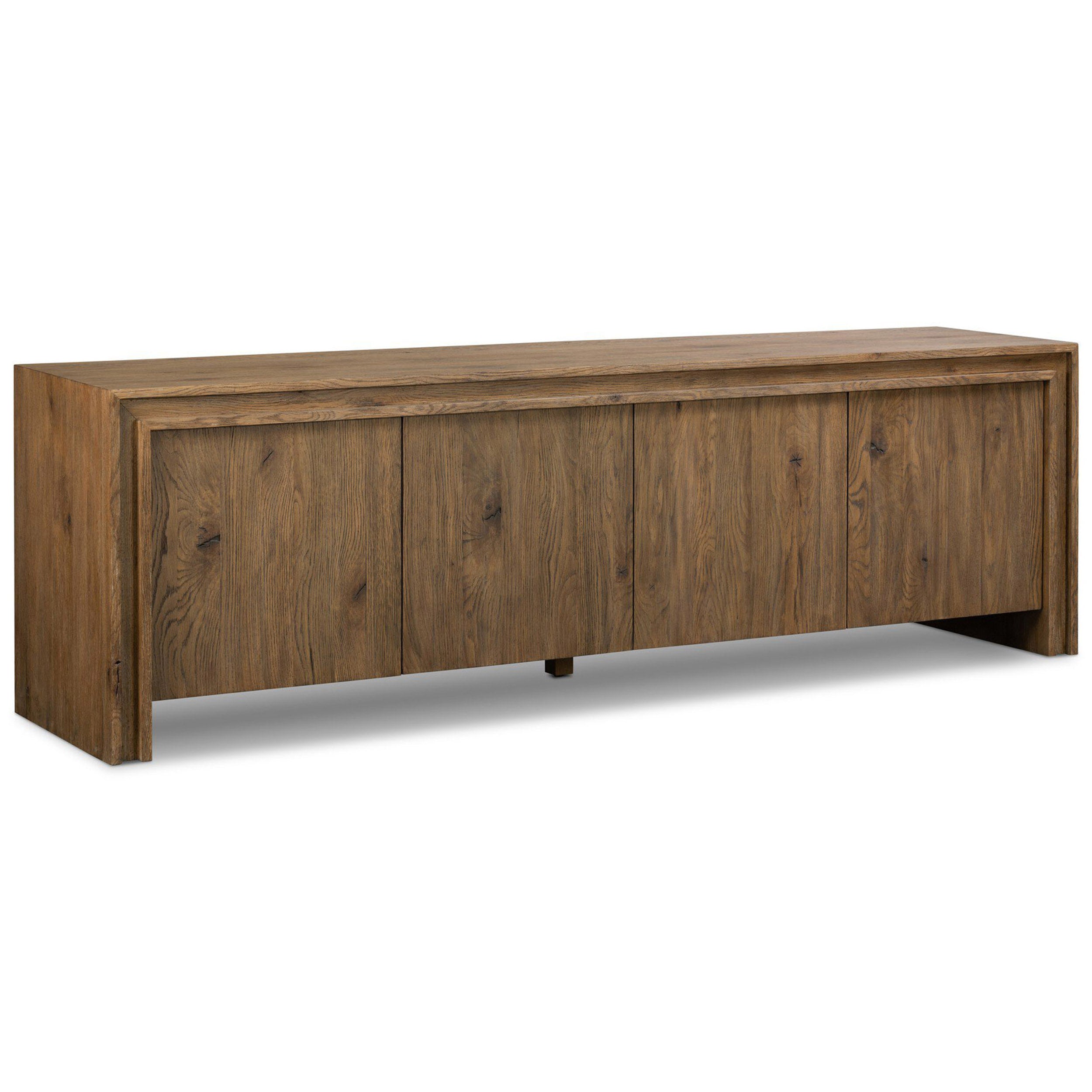Chalmers Media Console, Weathered Oak Veneer