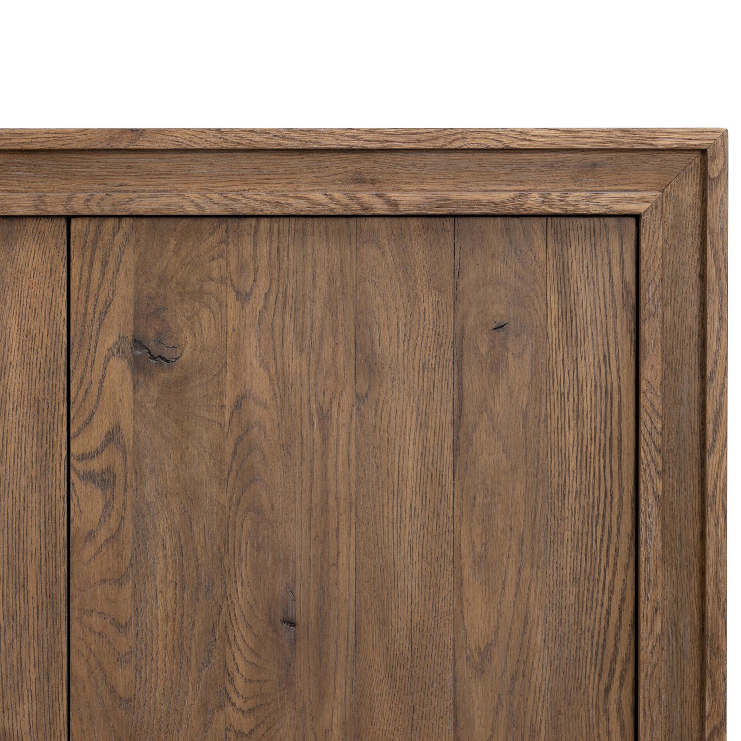 Chalmers Media Console, Weathered Oak Veneer