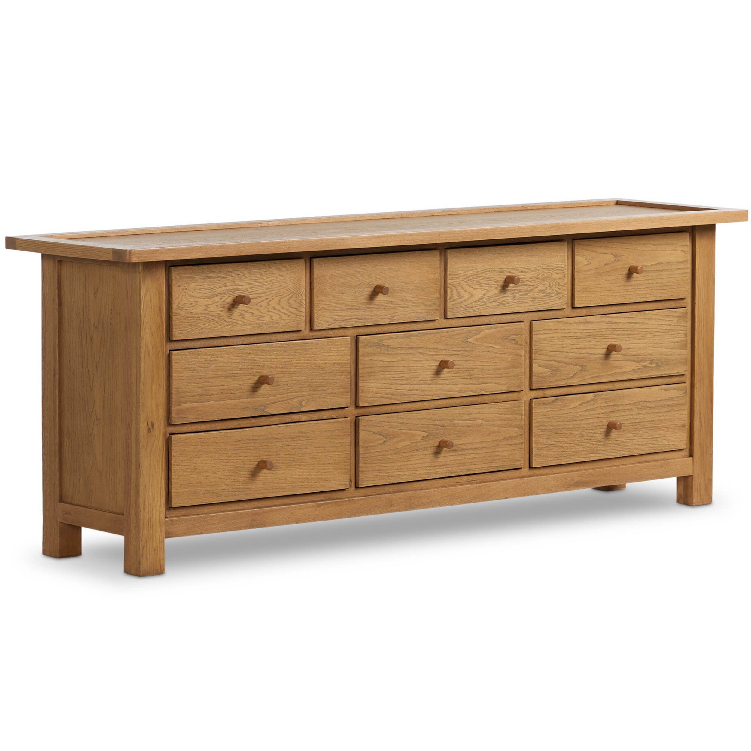 Millbrook Dresser, Natural Light Oak Veneer