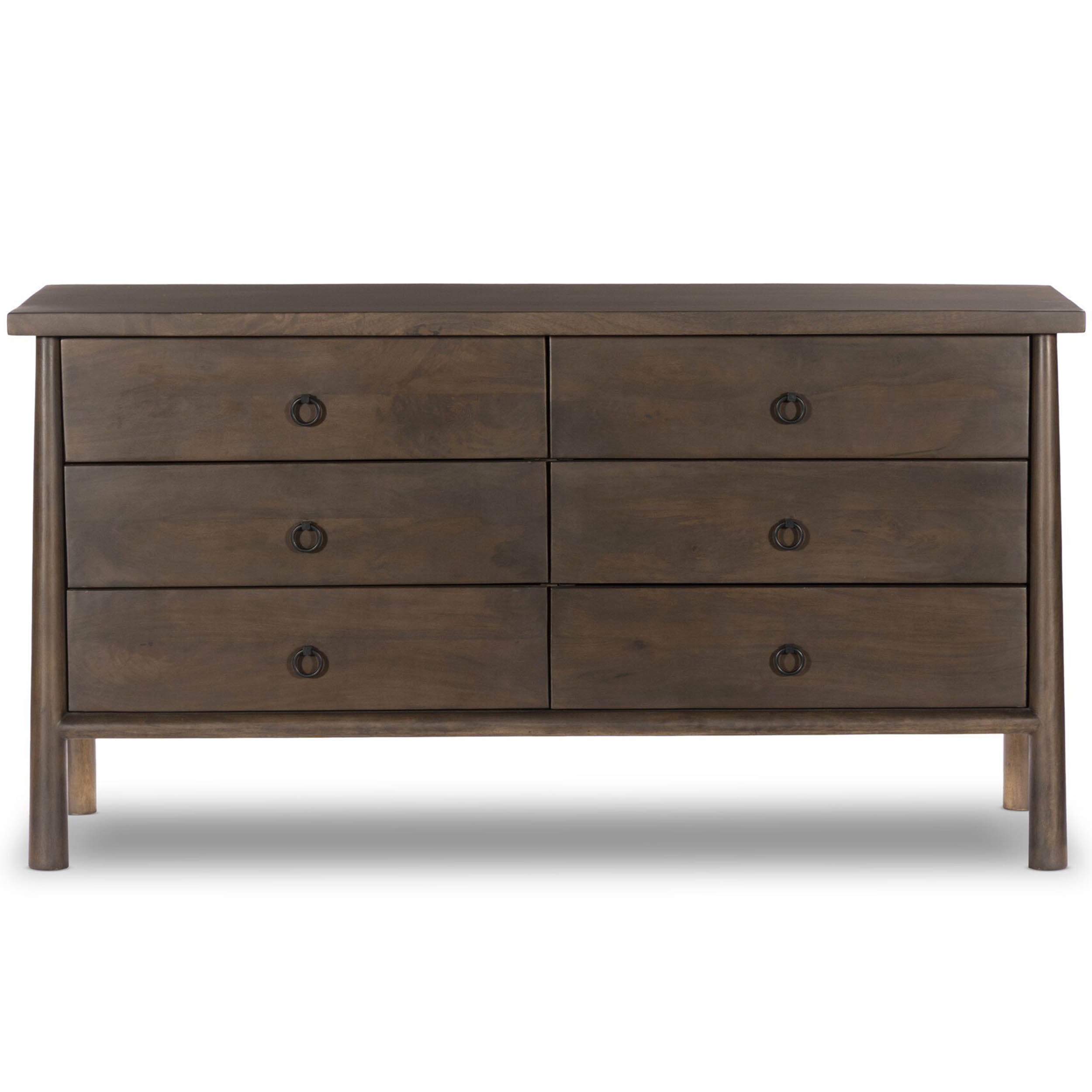 Freddie 6 Drawer Dresser, Brown