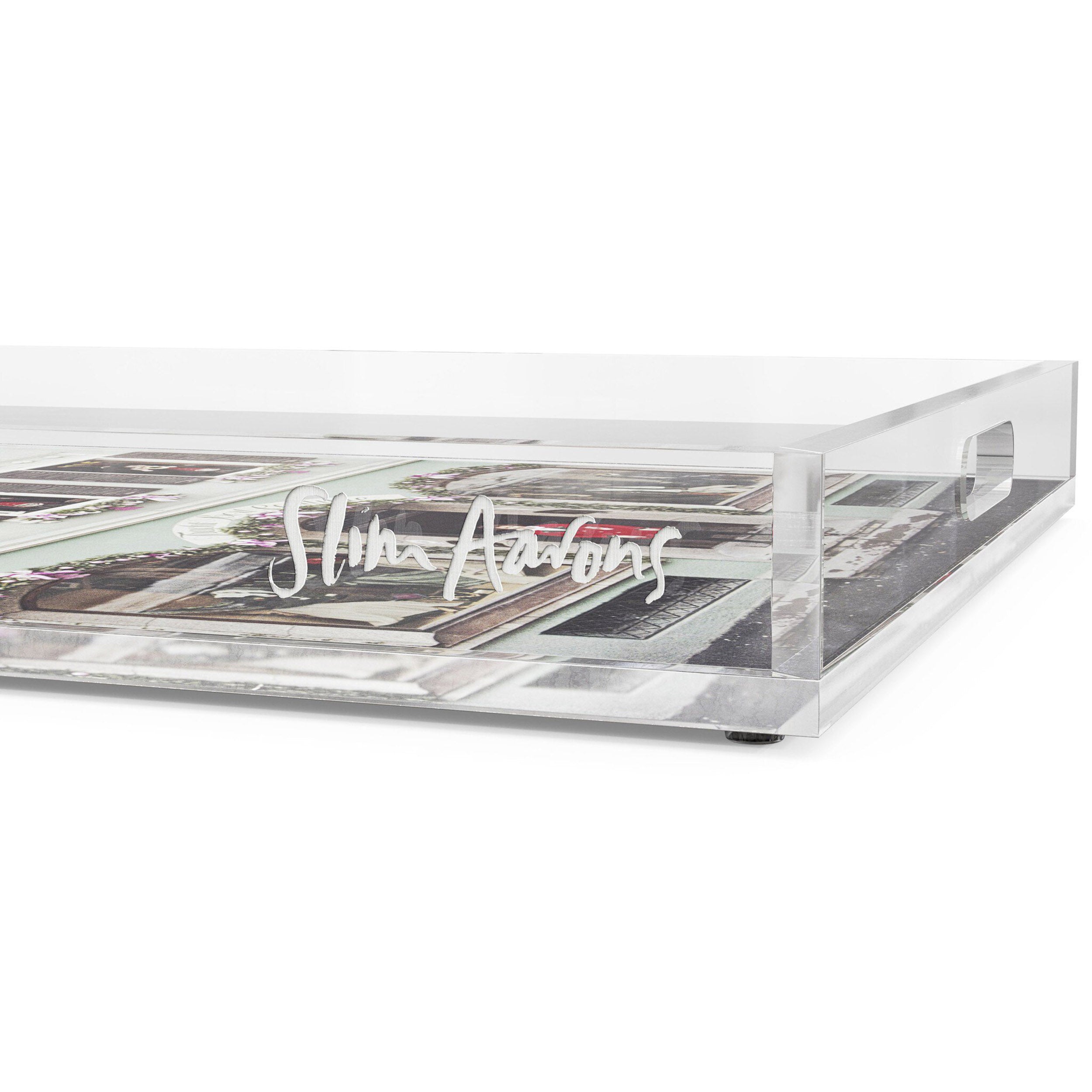 Trachten Sport Couture Tray by Slim Aarons, 1/4" Clear Cast Acrylic