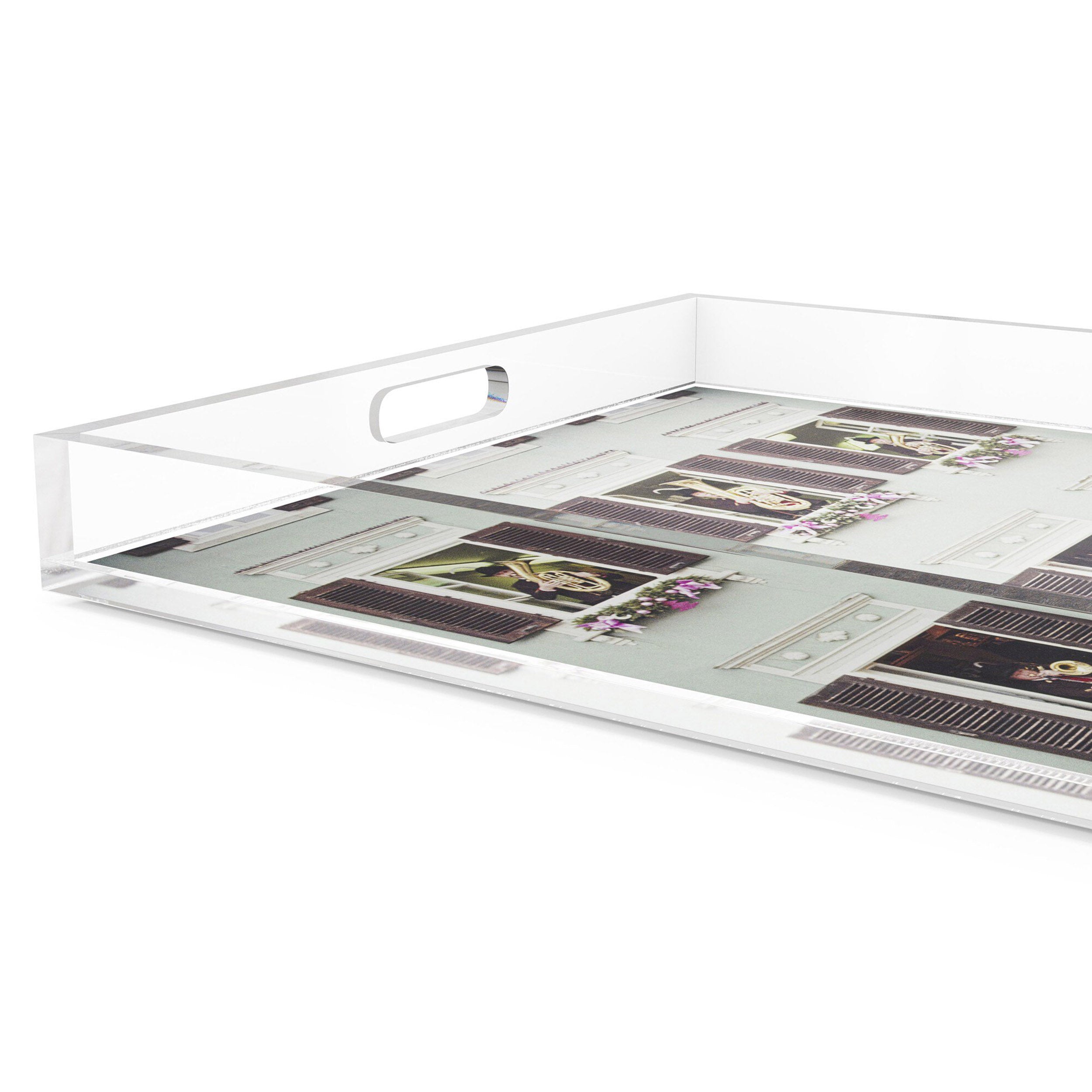 Trachten Sport Couture Tray by Slim Aarons, 1/4" Clear Cast Acrylic