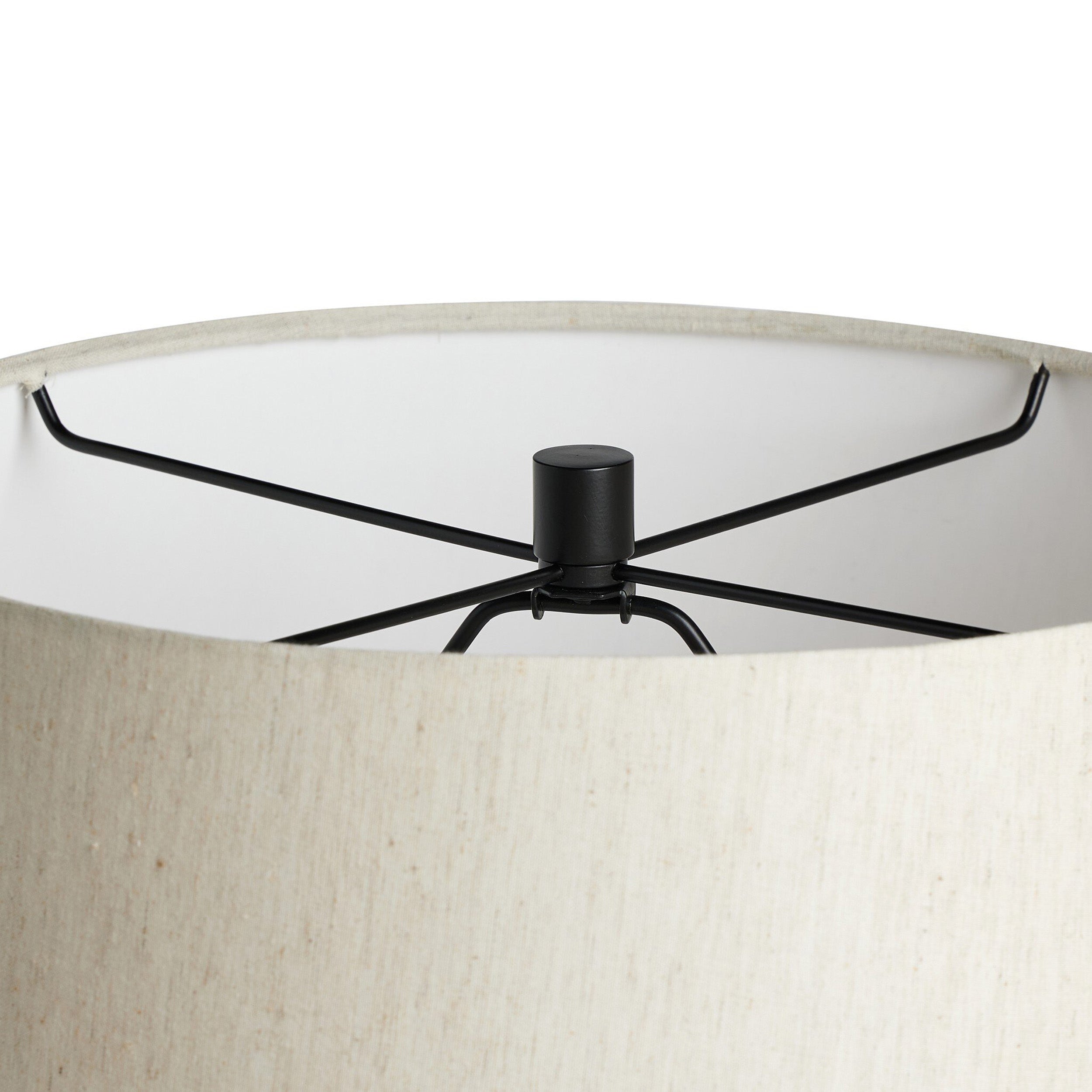 Ziggy Table Lamp, Hammered Black Aluminum