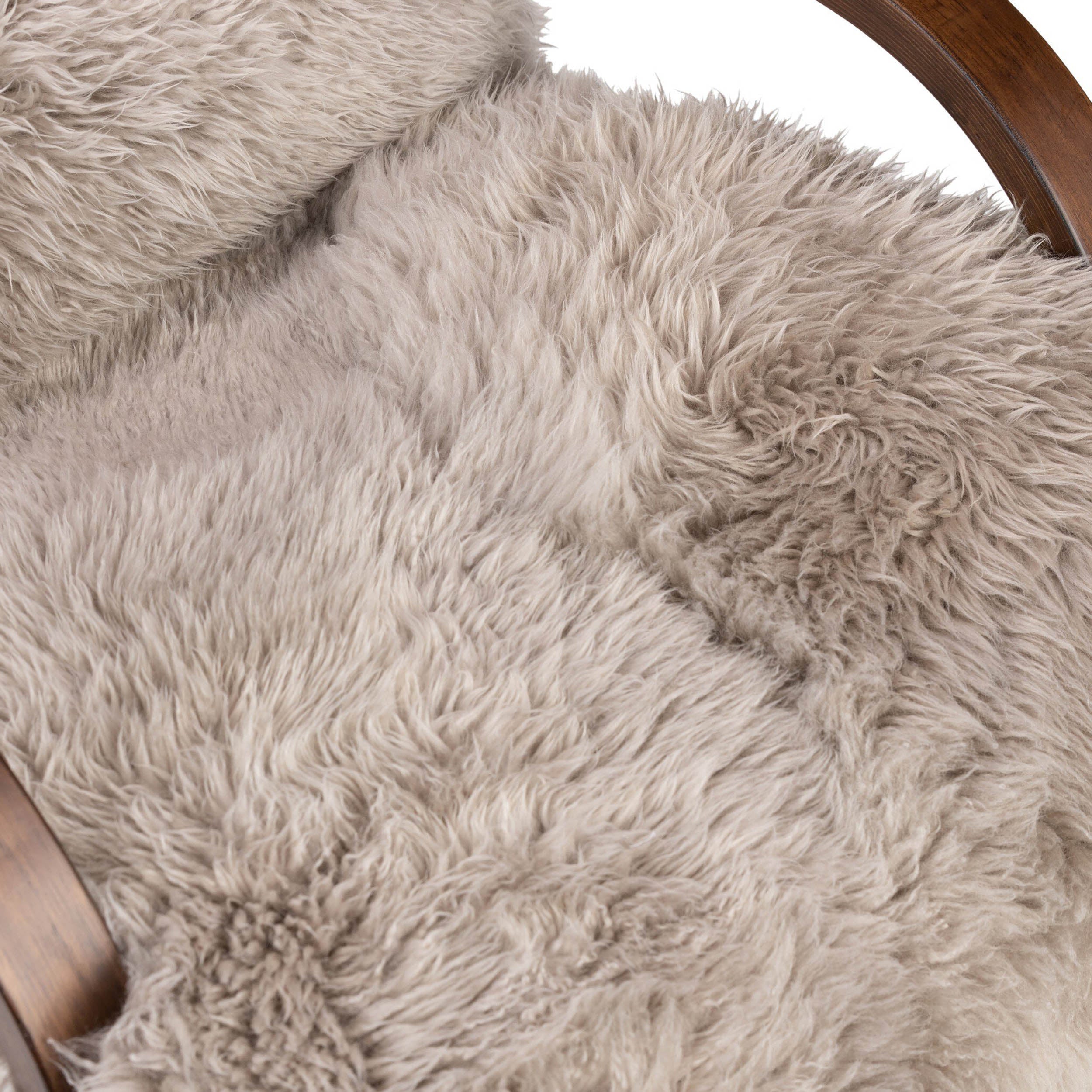Tobin Chair, Taupe Mongolian Fur