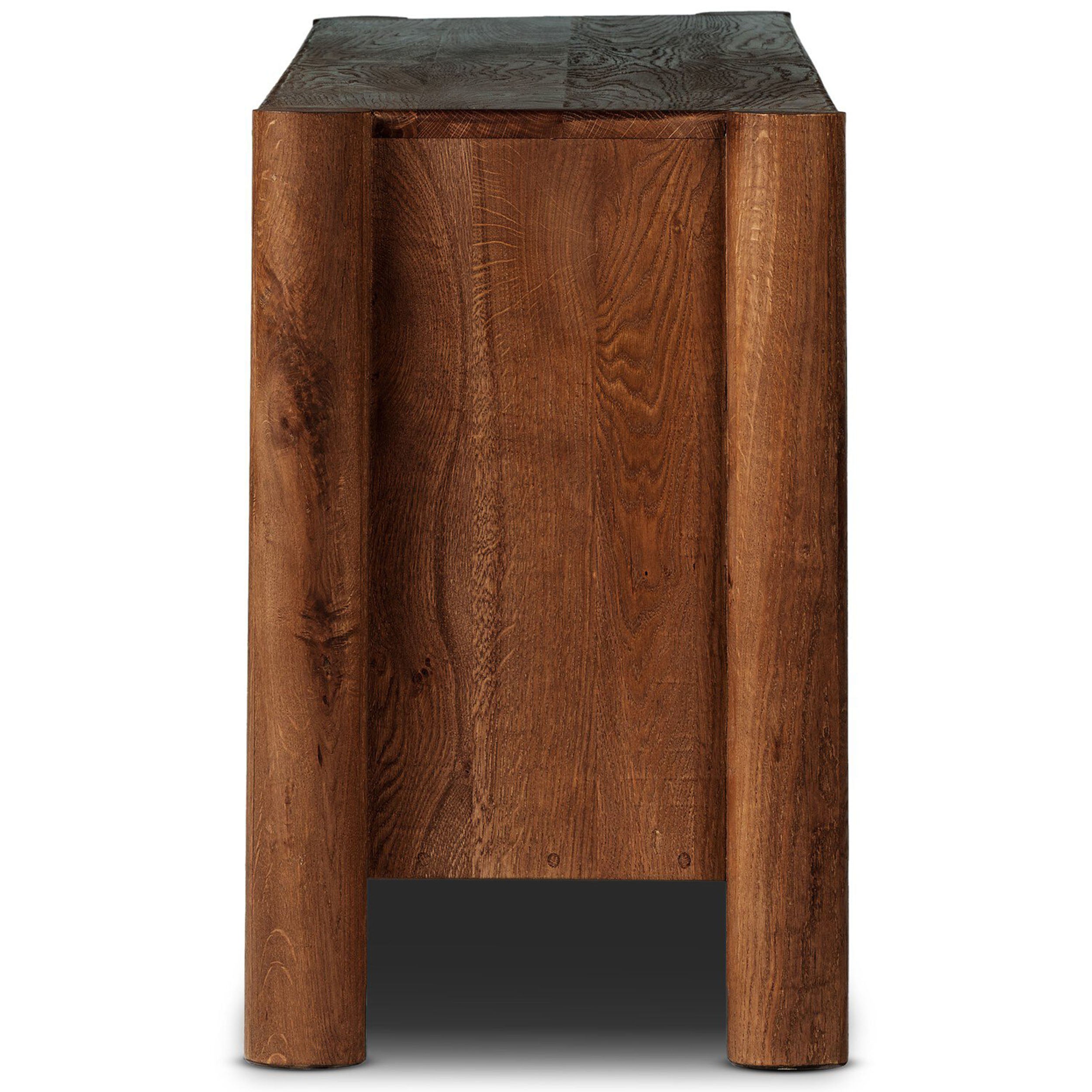 Ezri Media Console, Cocoa Oak