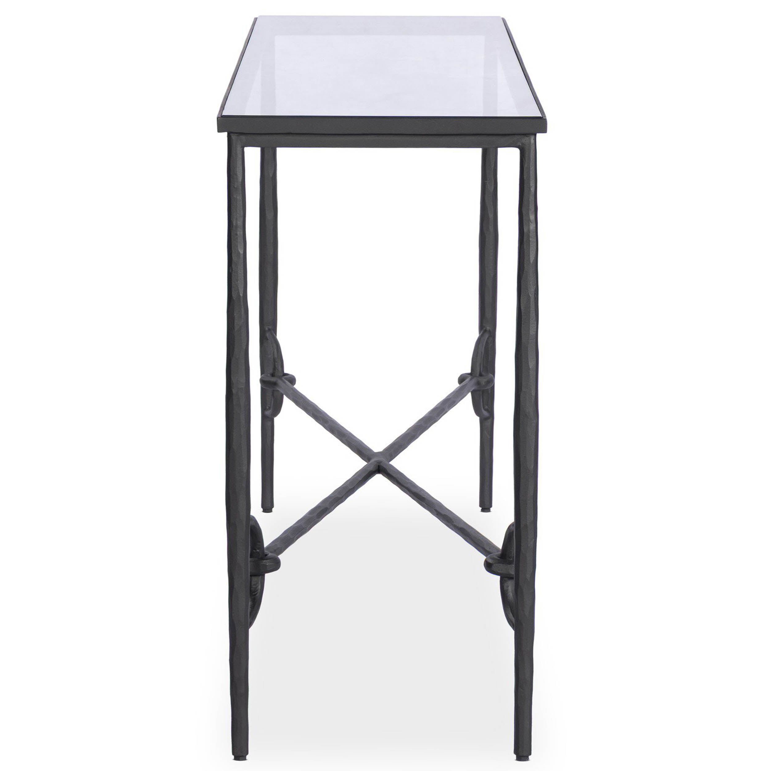 Babylon Console Table, Tempered Glass