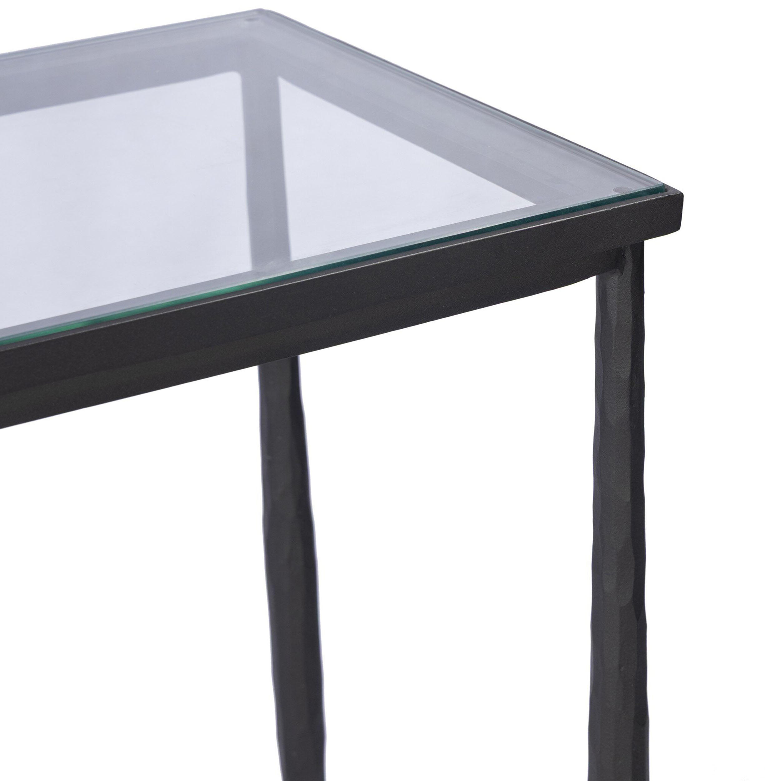 Babylon Console Table, Tempered Glass
