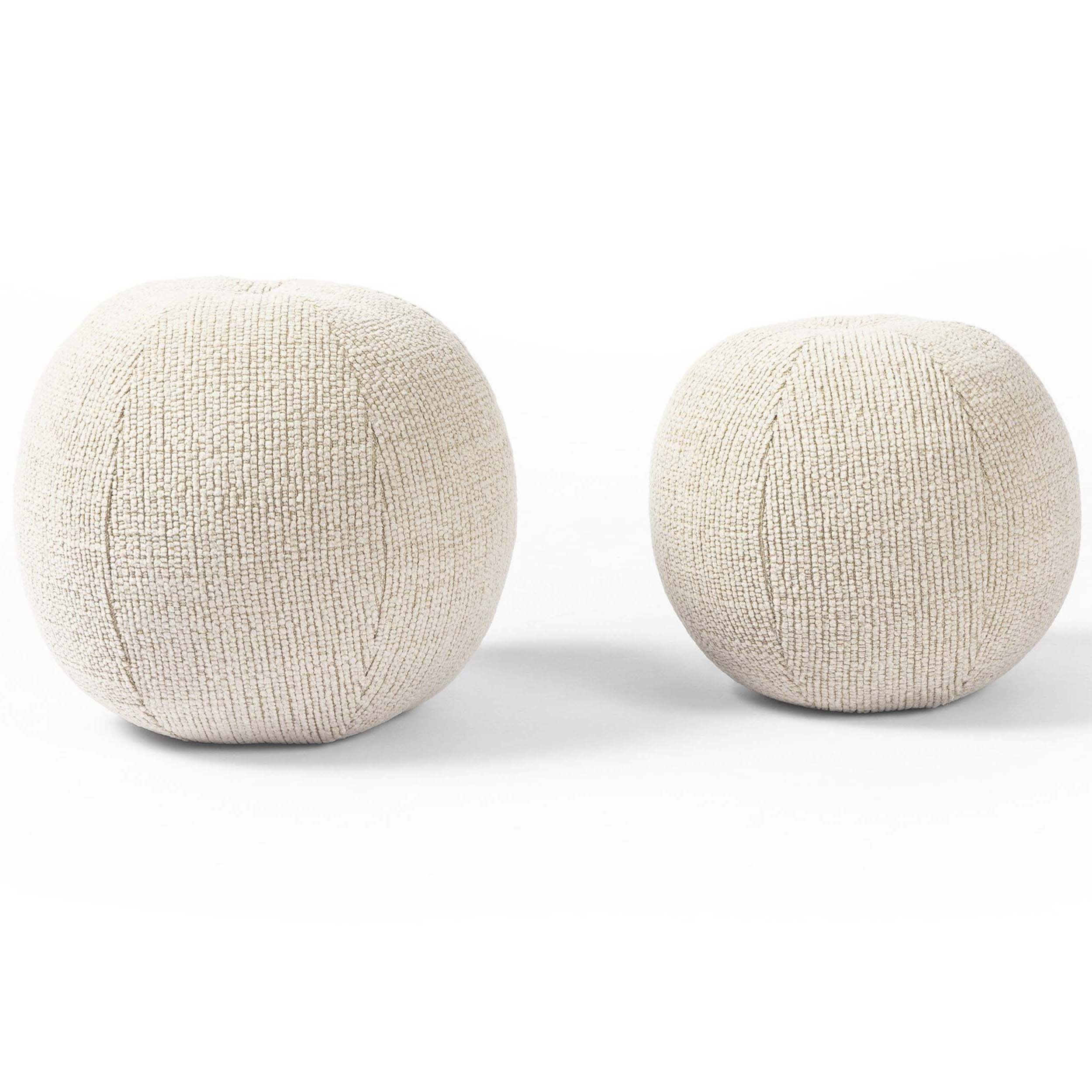 Balle Outdoor Pillow Set Of 2, Leto Cream