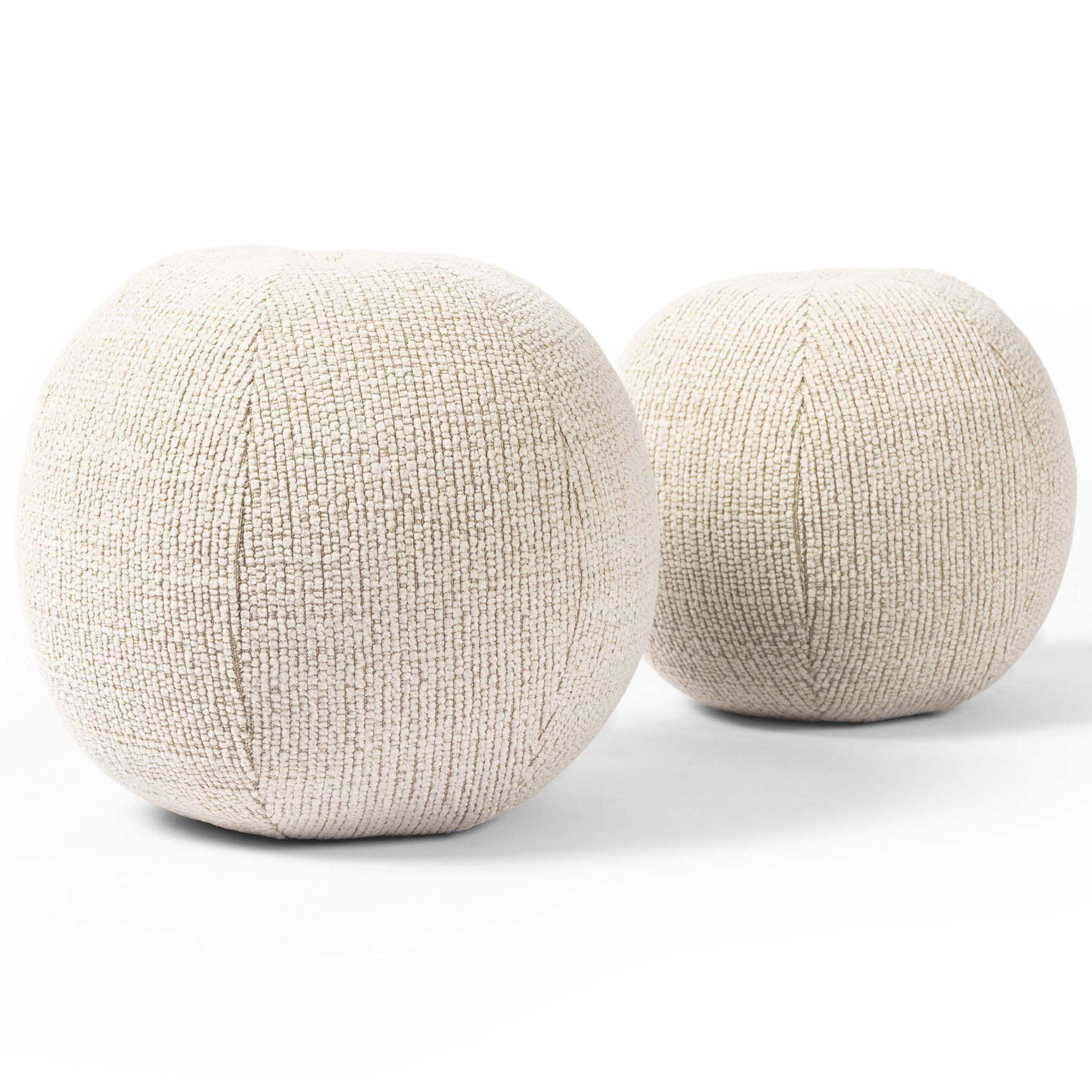 Balle Outdoor Pillow Set Of 2, Leto Cream