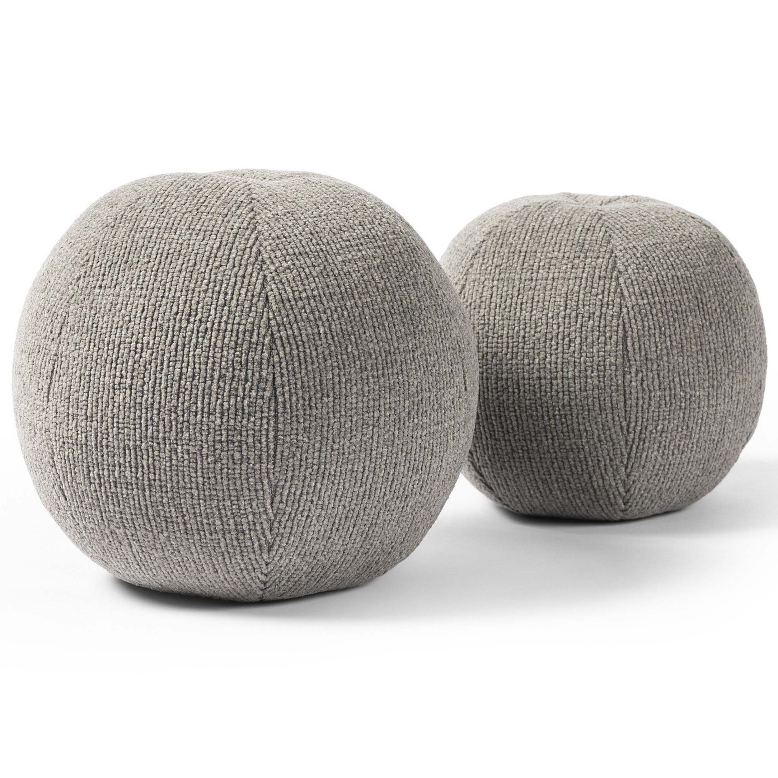 Balle Outdoor Pillow Set Of 2, Leto Grey
