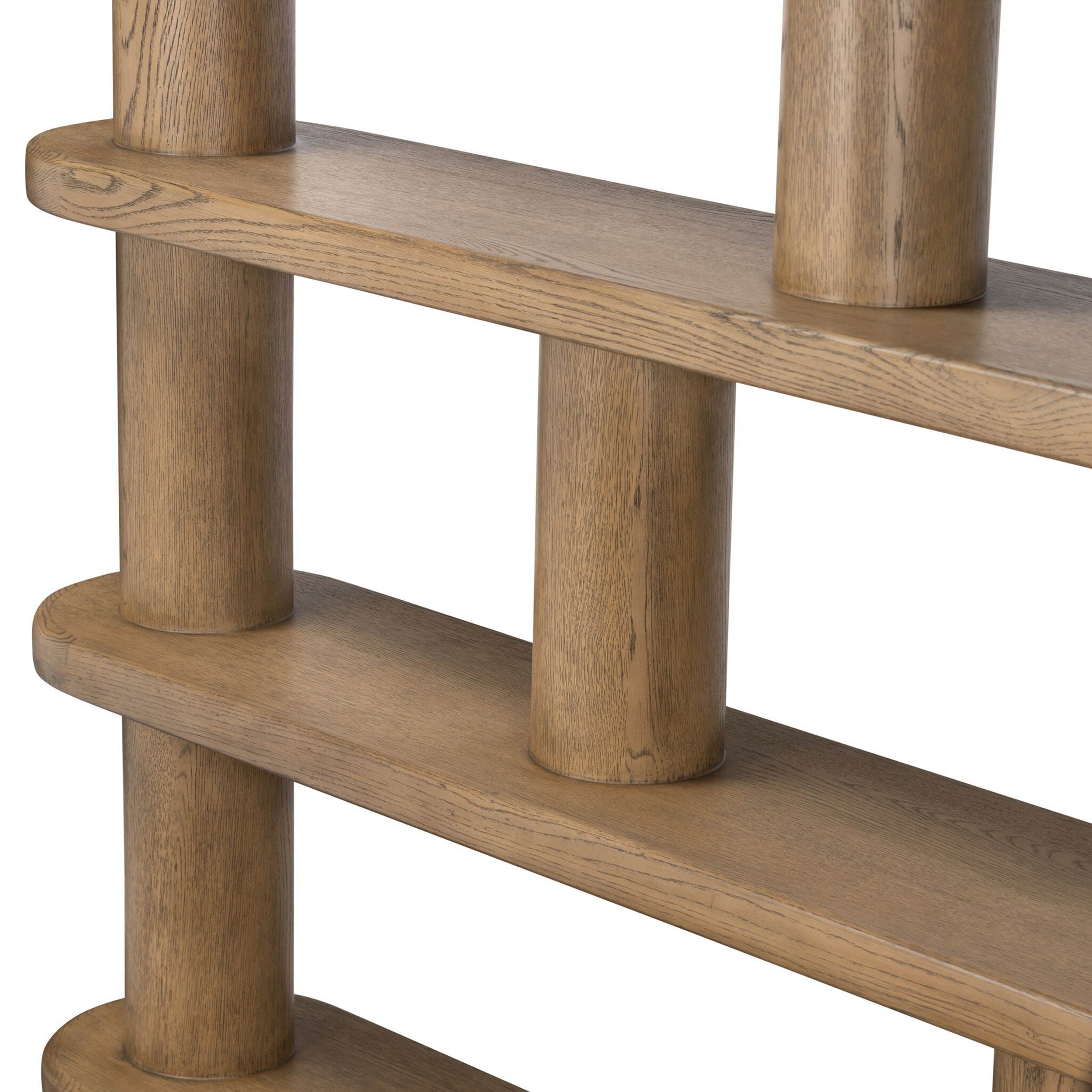 Luciana Bookcase, Smoked Oak Veneer