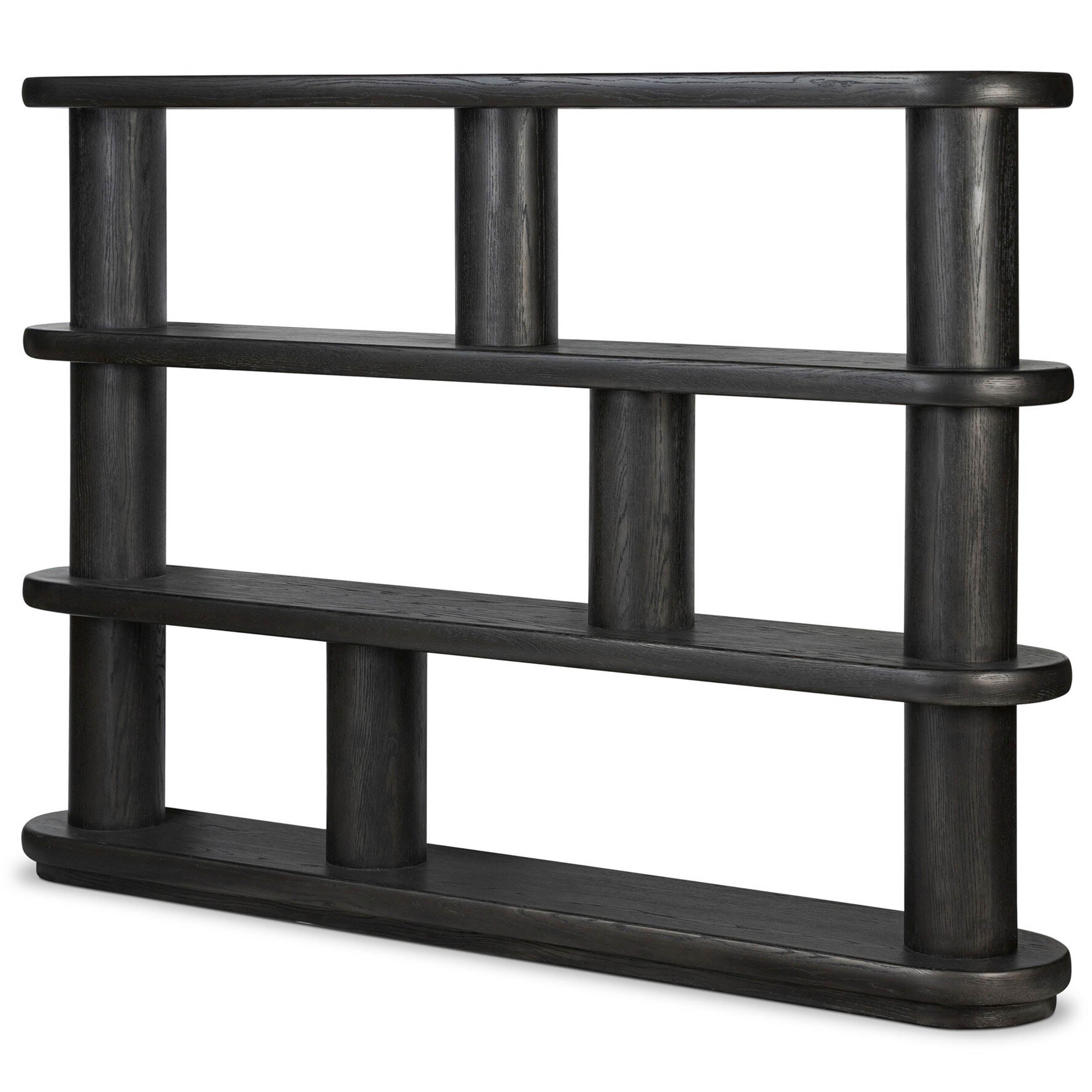 Luciana Bookcase, Ebony Oak Veneer