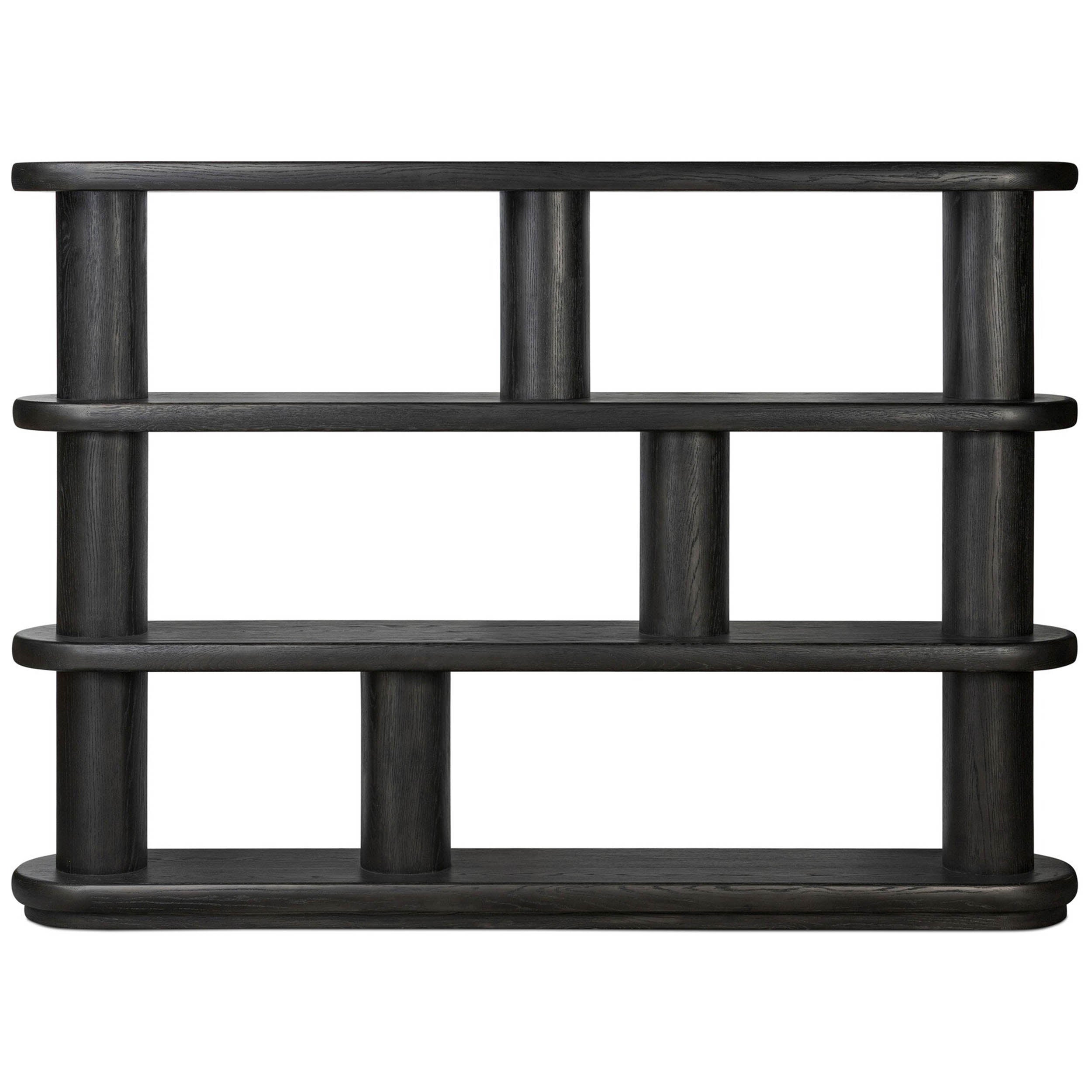 Luciana Bookcase, Ebony Oak Veneer