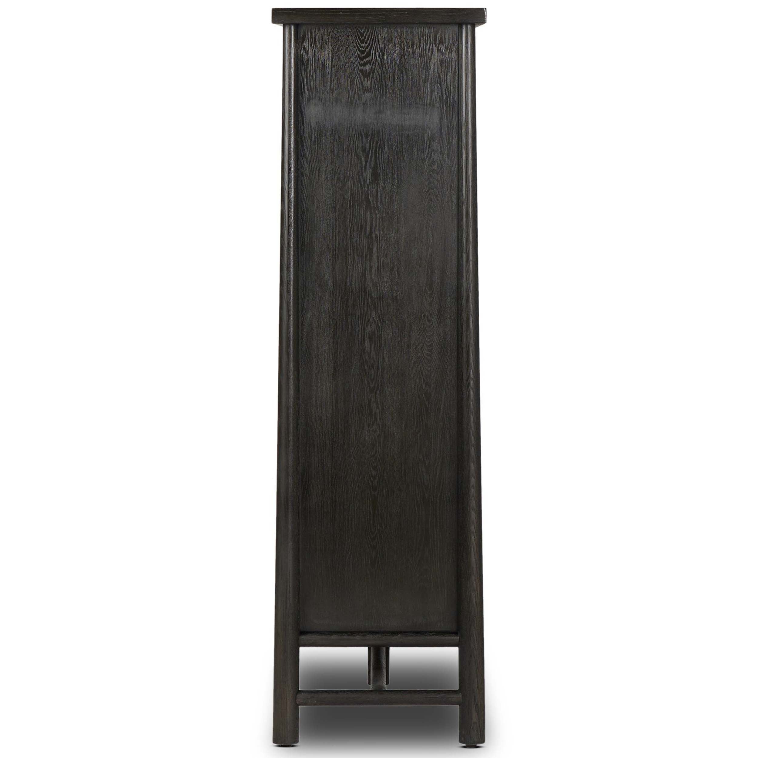 Renaud 3-Door Cabinet, Charcoal Oak Veneer