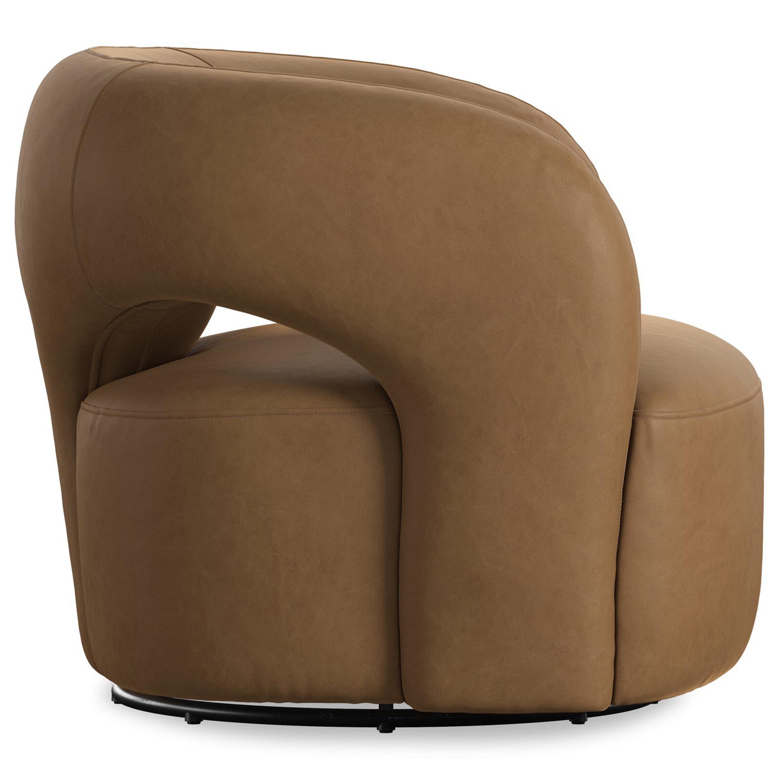 Mazie Swivel Chair, Maestro Camel