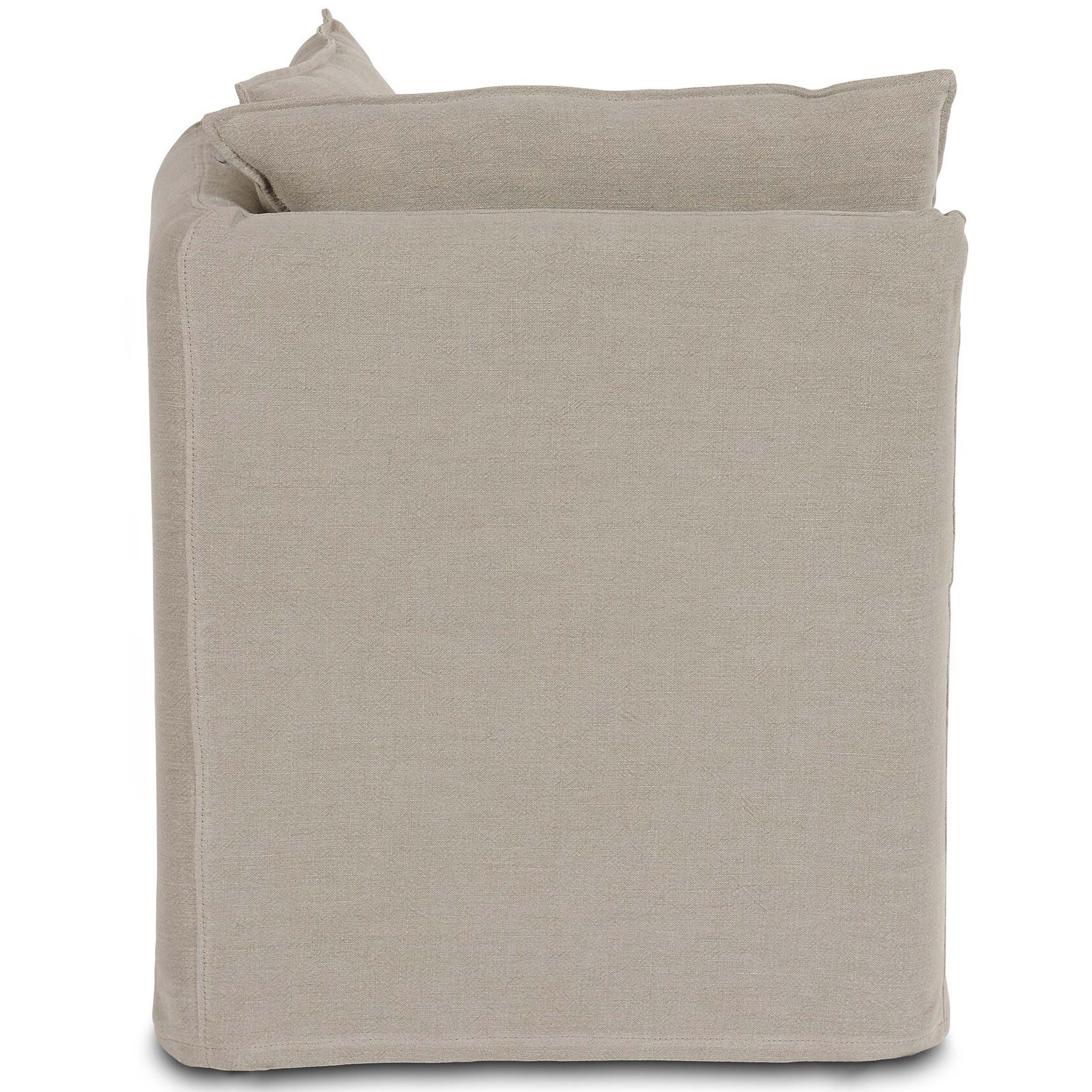 Build Your Own: Andre Slipcover Dining Banquette, Broadway Stone, Corner Piece