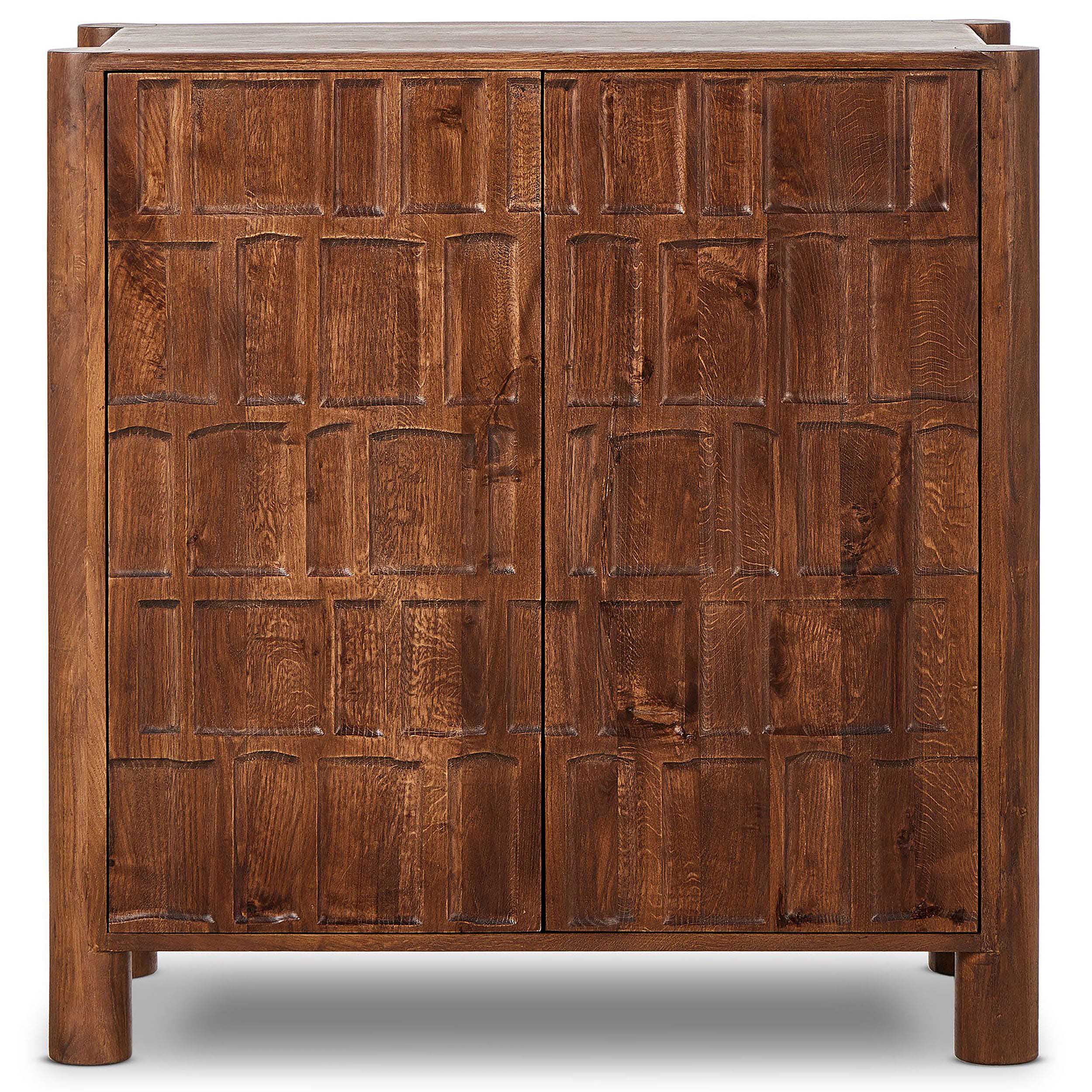 Ezri Bar Cabinet, Cocoa Oak