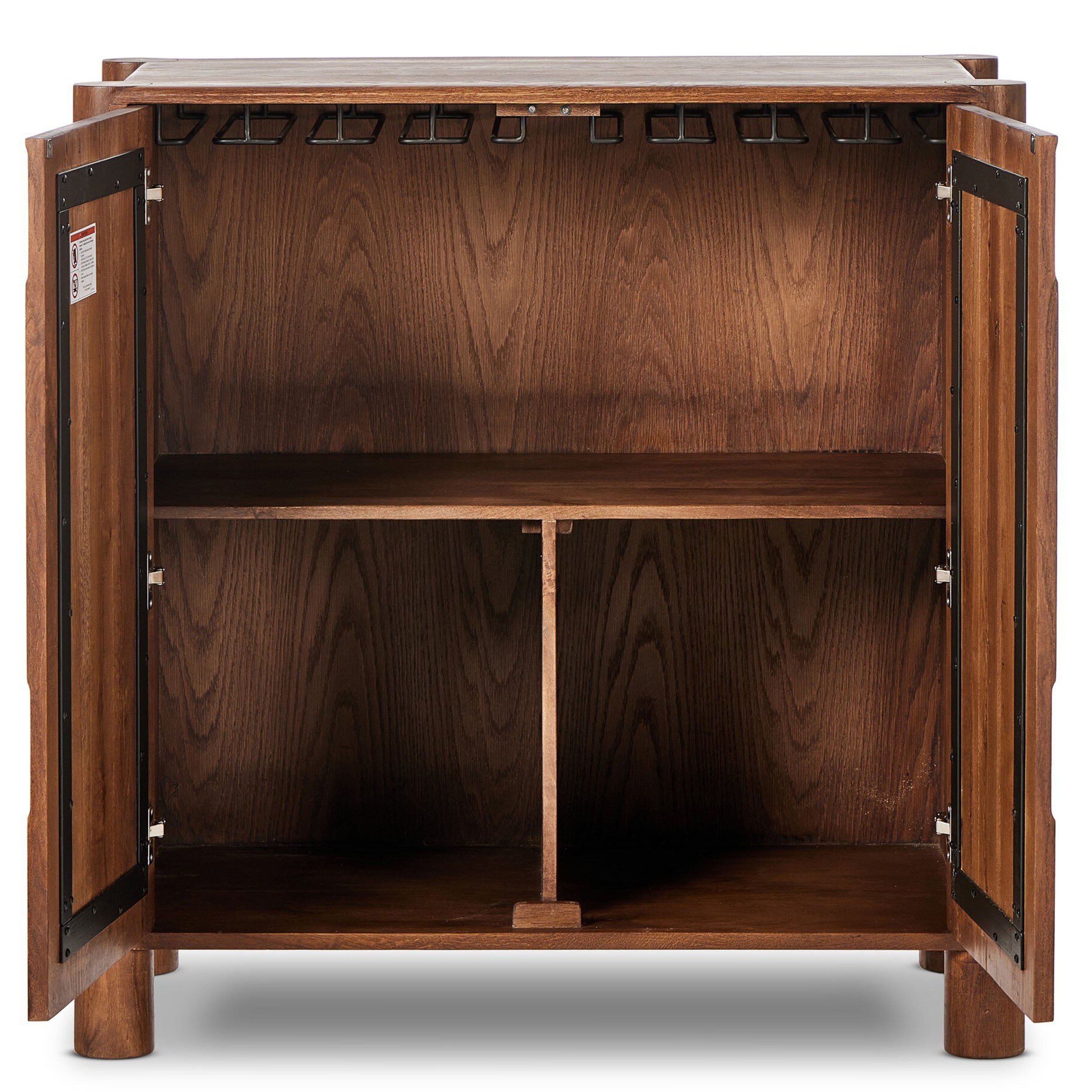 Ezri Bar Cabinet, Cocoa Oak