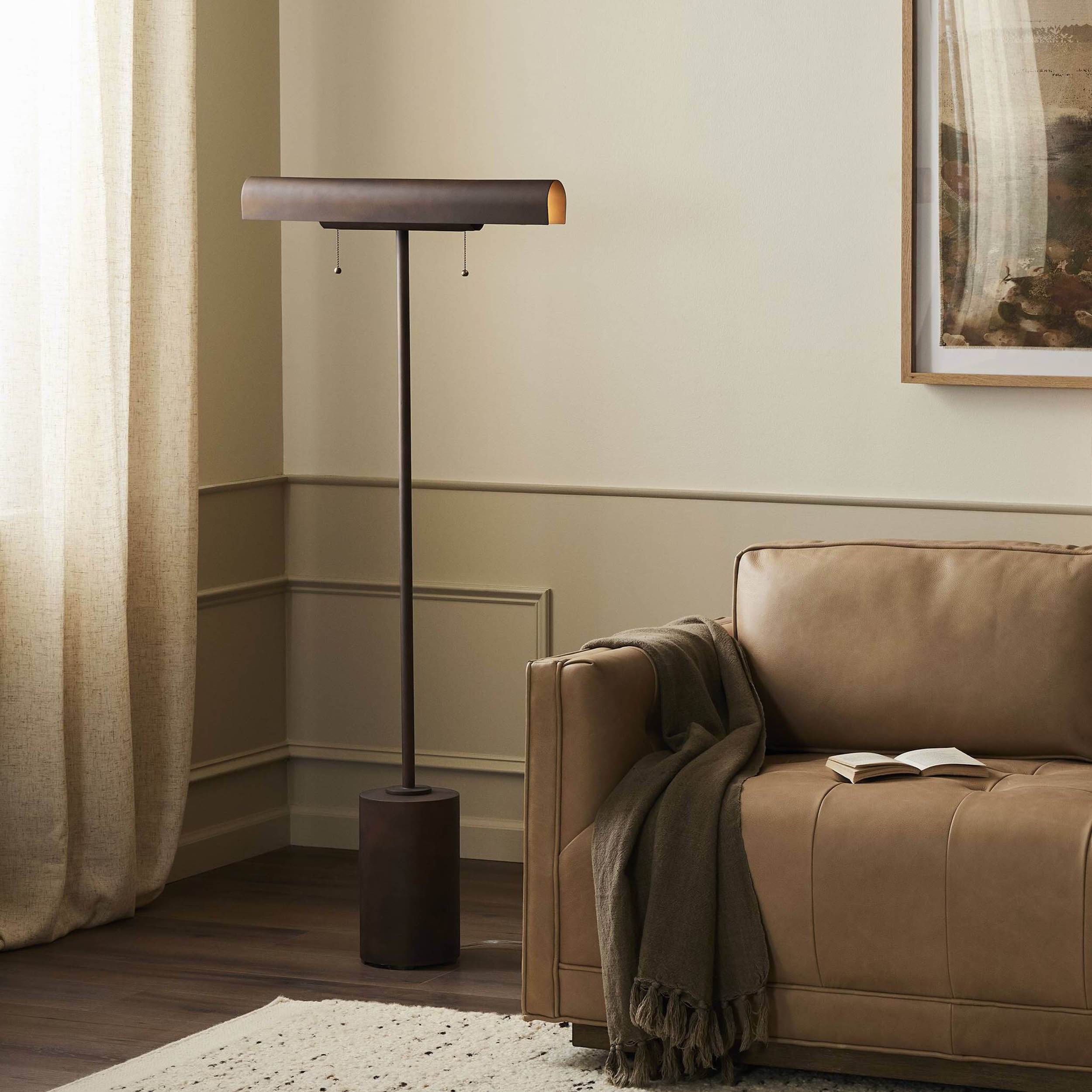 Luther Floor Lamp, Rust