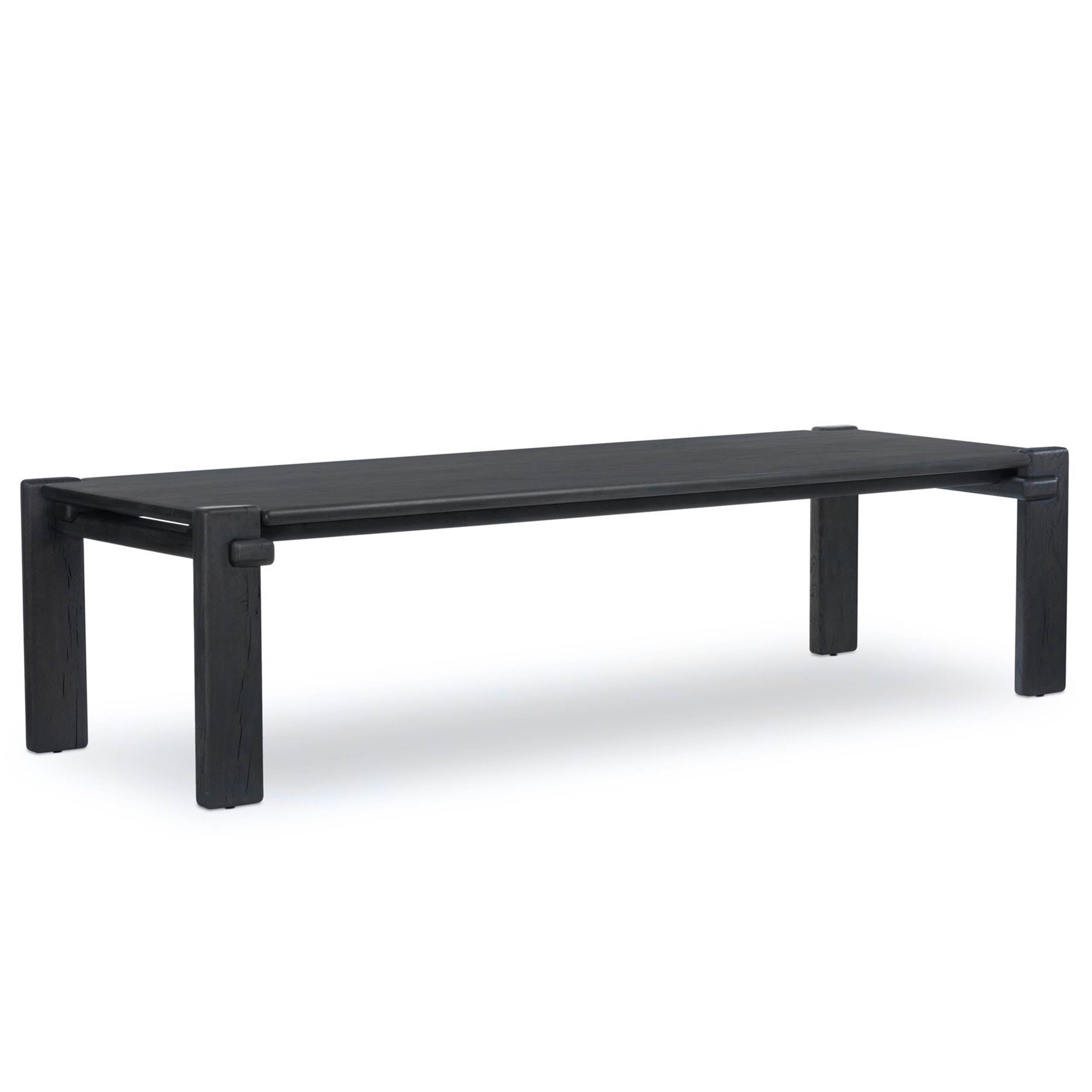 Marcia Dining Table 120", Dark Espresso Reclaimed French Oak